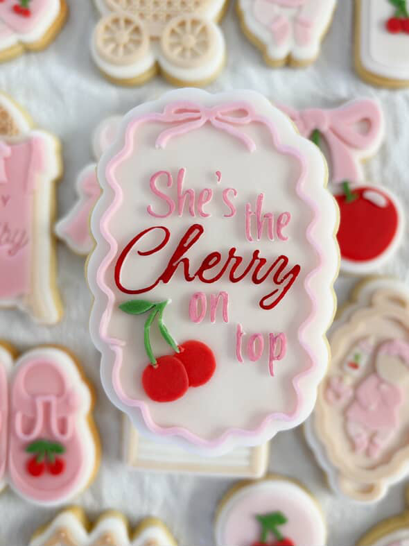 She’s the cherry on top on bow frame debosser and cutter