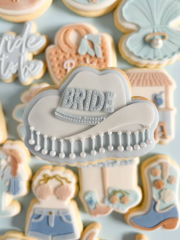 Bridal cowgirl hat debosser and cutter