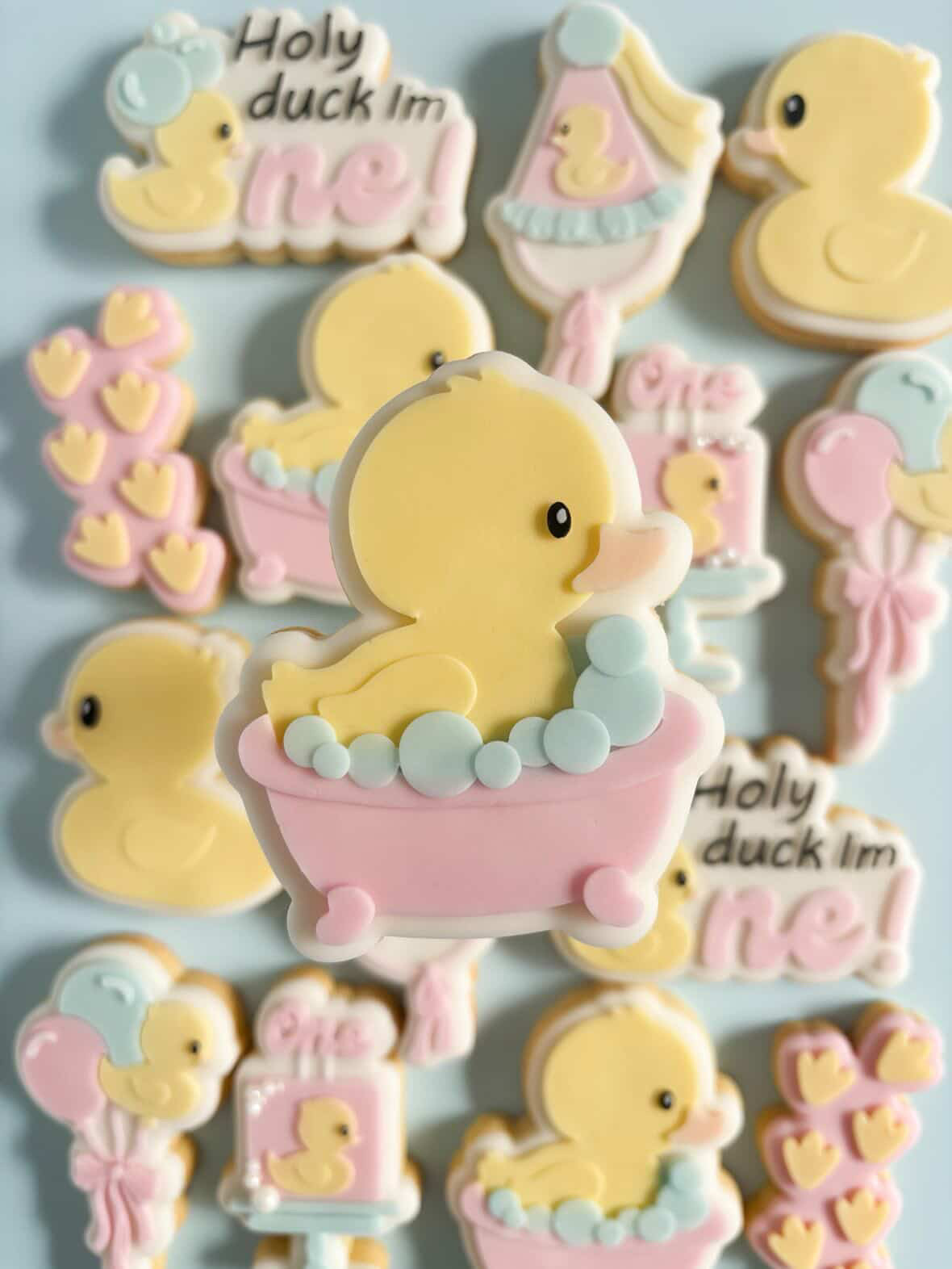 Rubber duck in tub debosser and cutter