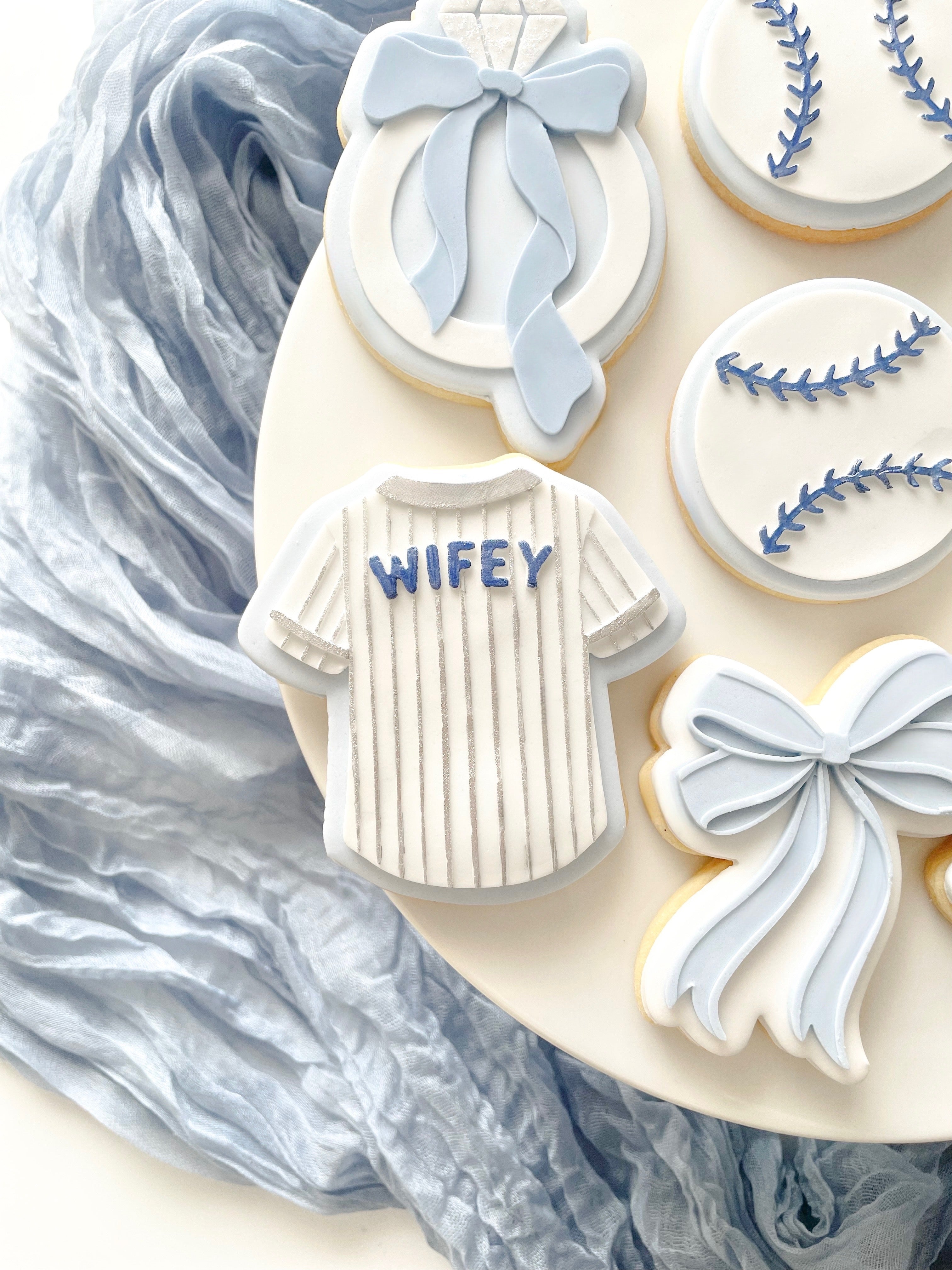 Baseball wifey jersey debosser and cutter