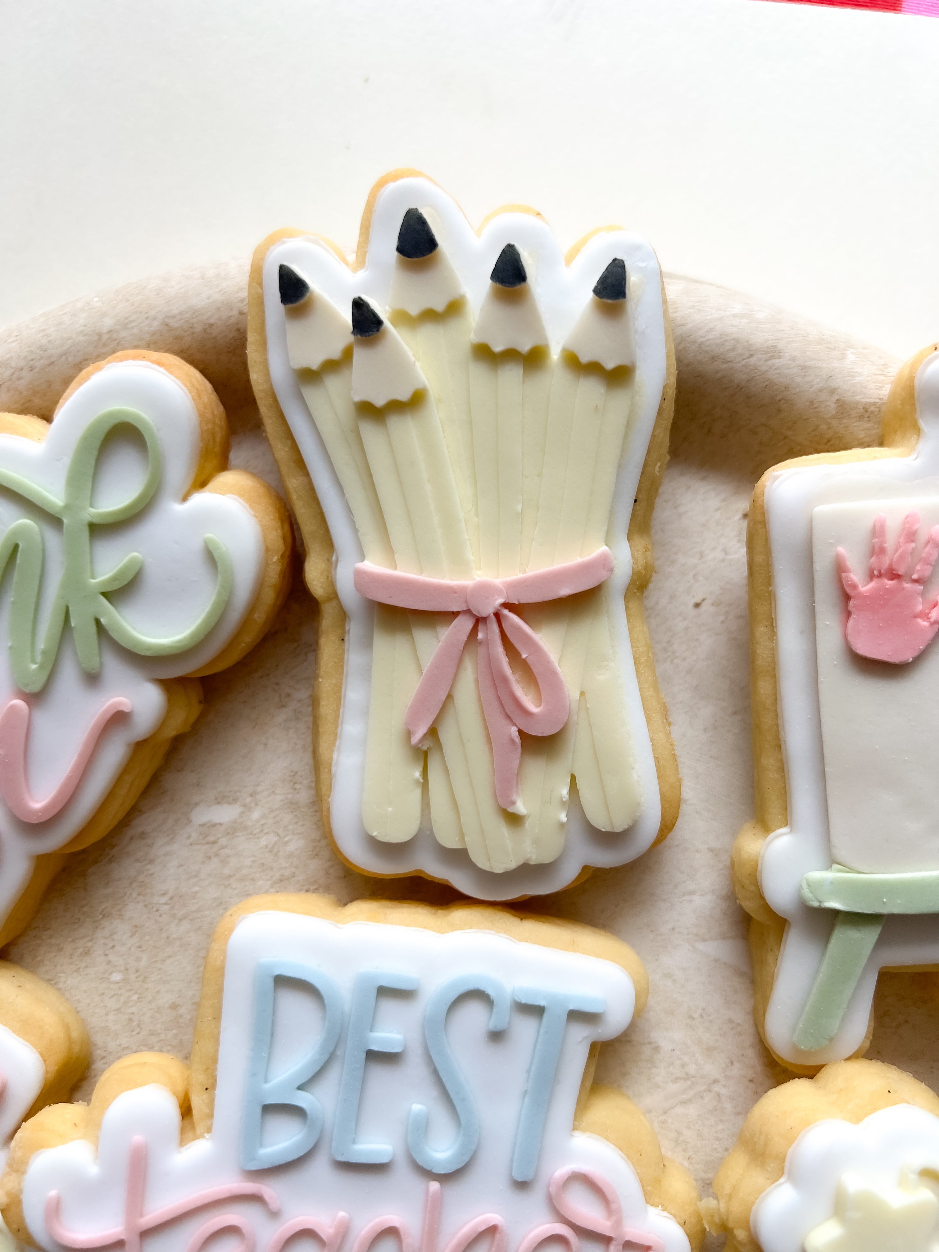 Tied pencils debosser and cutter