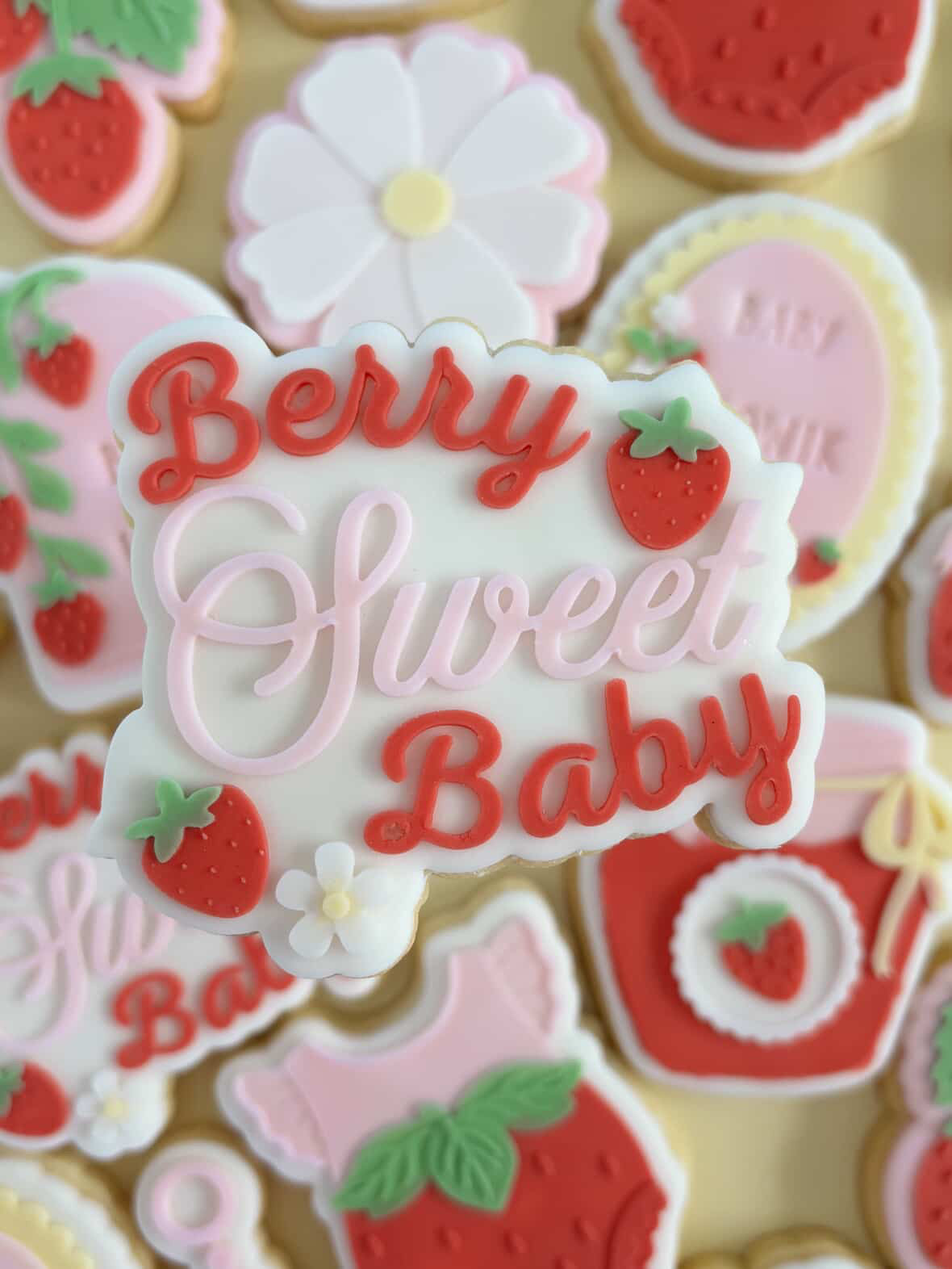 Berry sweet baby debosser and cutter