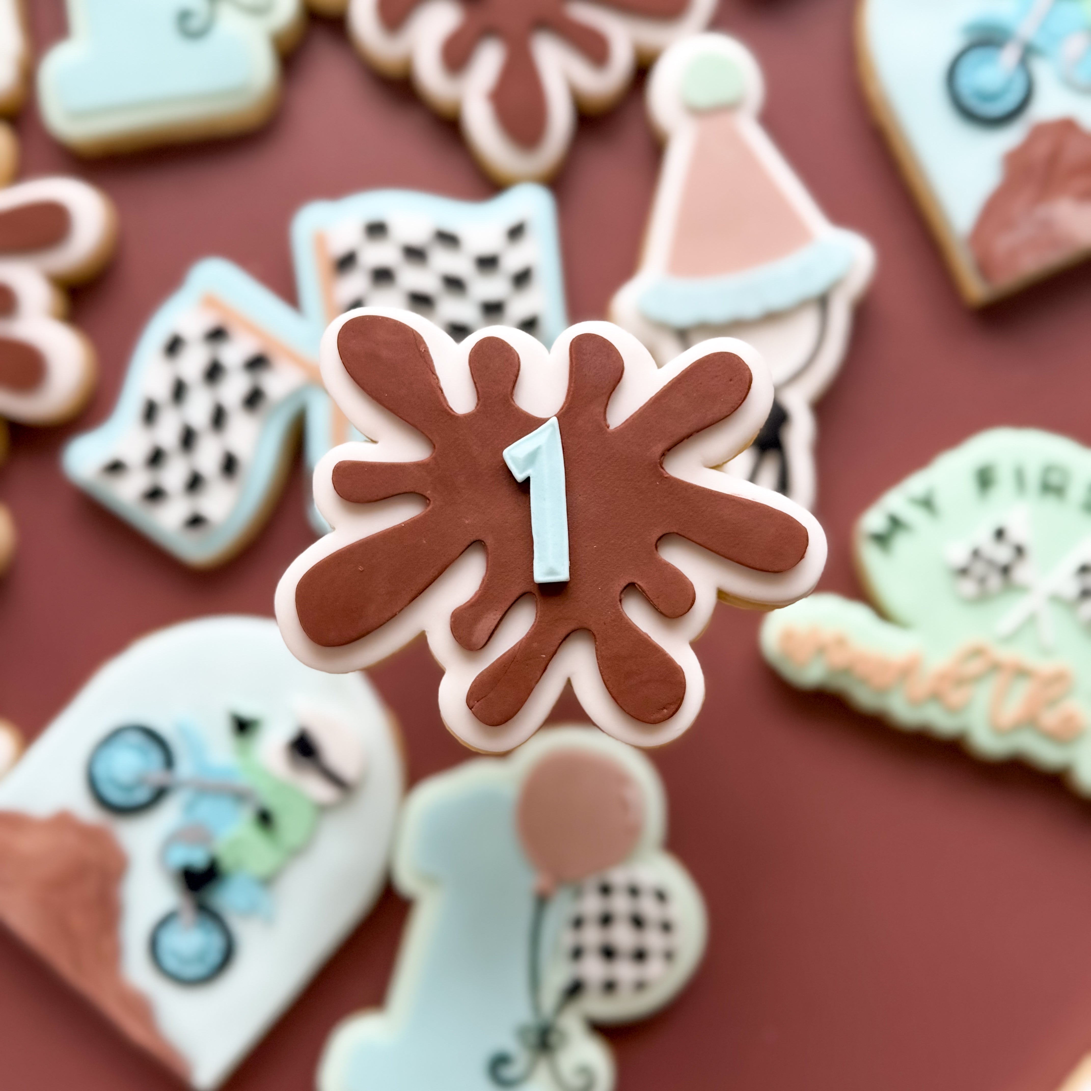 Mud splat debosser and cutter