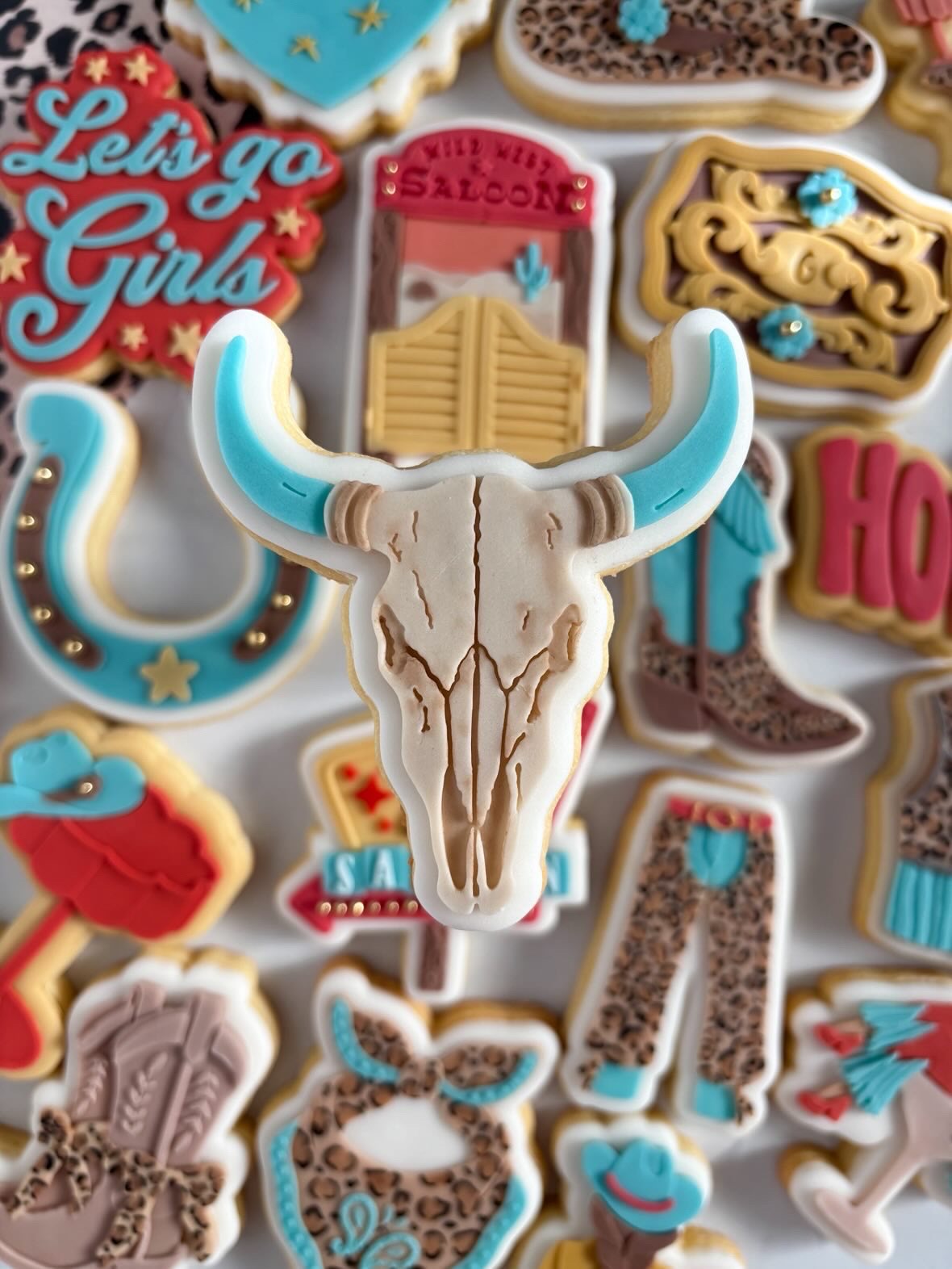 Rustic Cow skull debosser and cutter