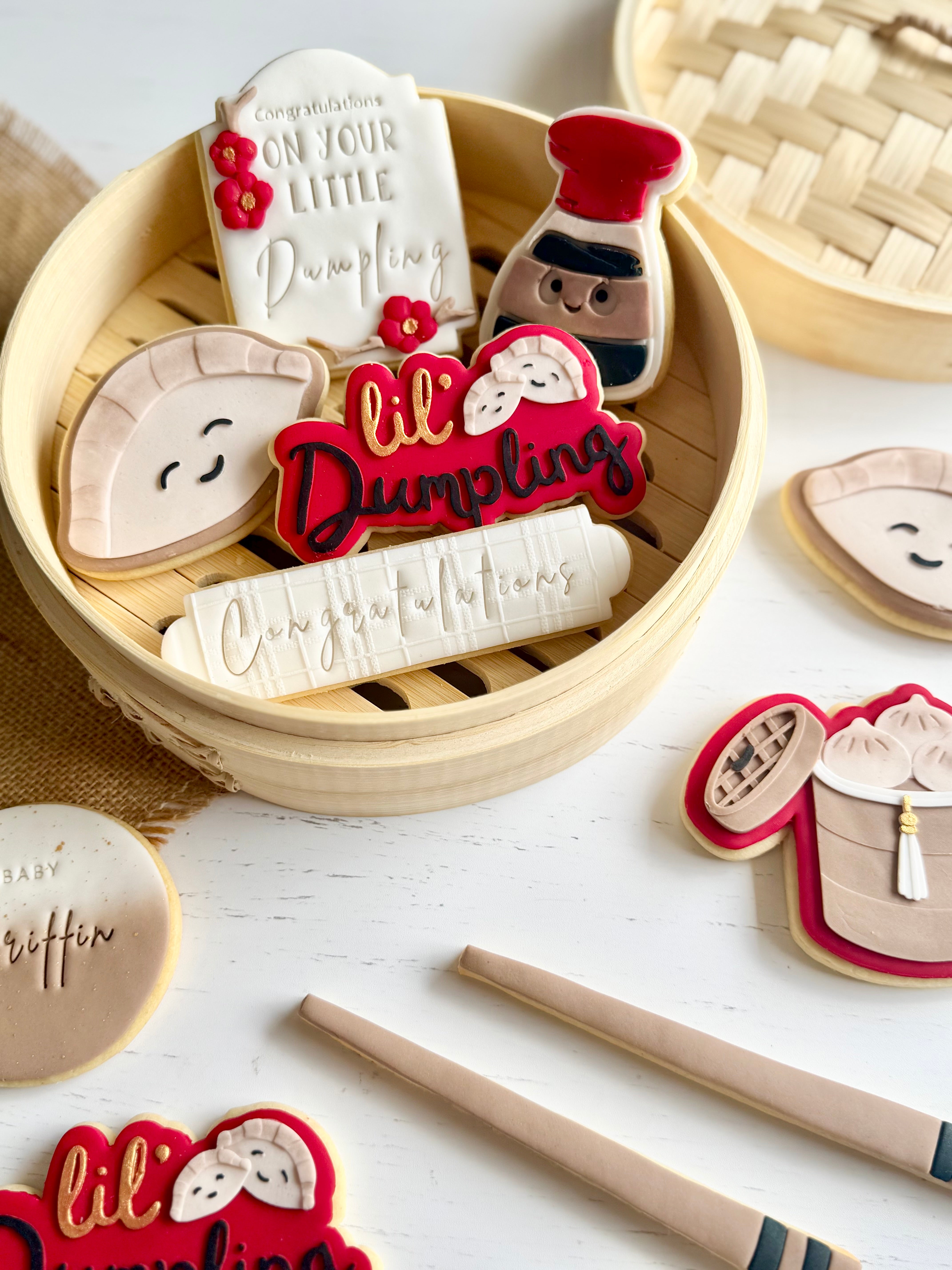 STL FILE Lil' Dumpling debosser and cutter