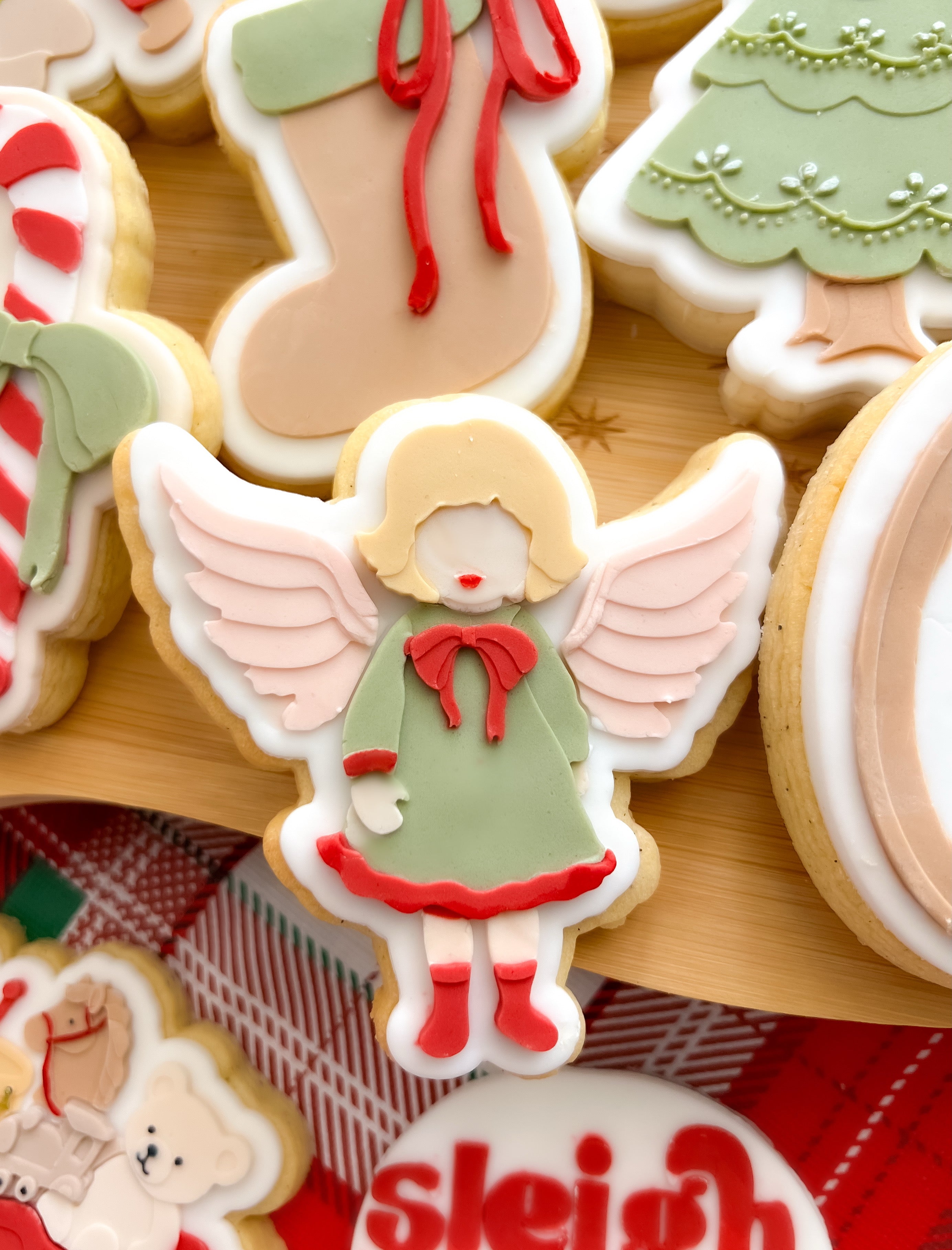 Vintage Christmas angel debosser and cutter