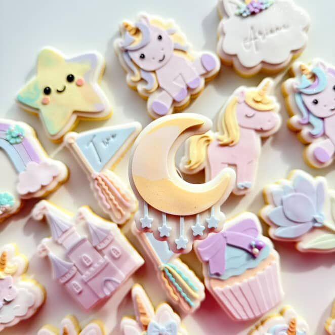 Moon with stars debosser and cutter