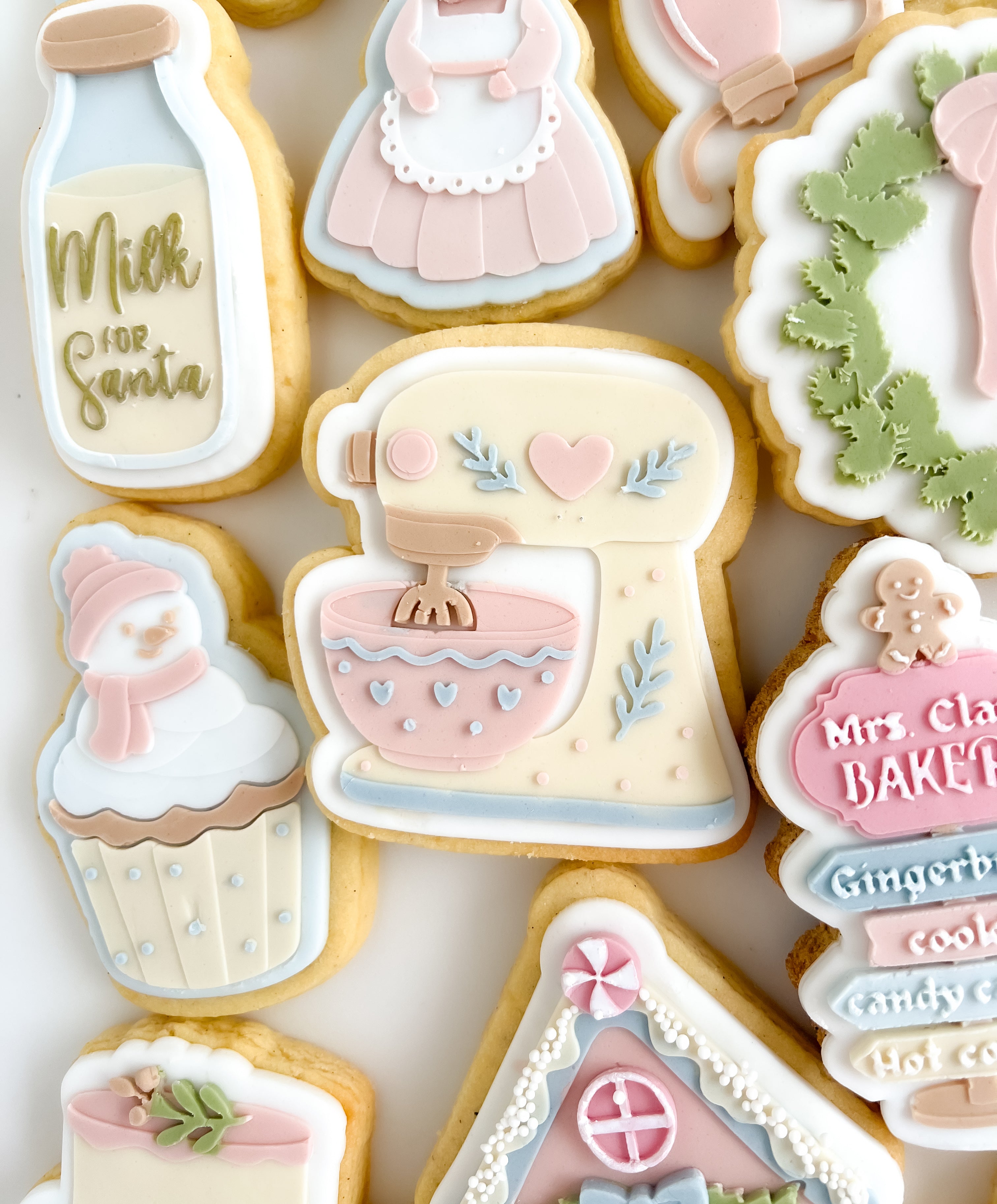 Stand mixer debosser and cutter