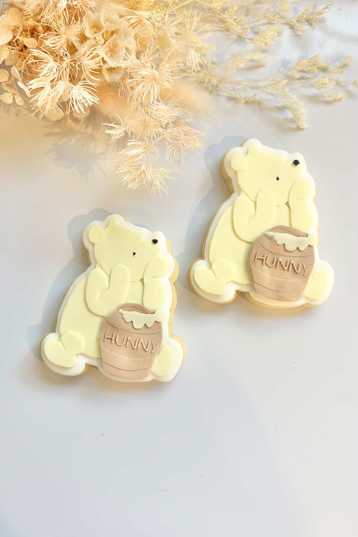 Vintage Pooh sitting with honey debosser and cutter