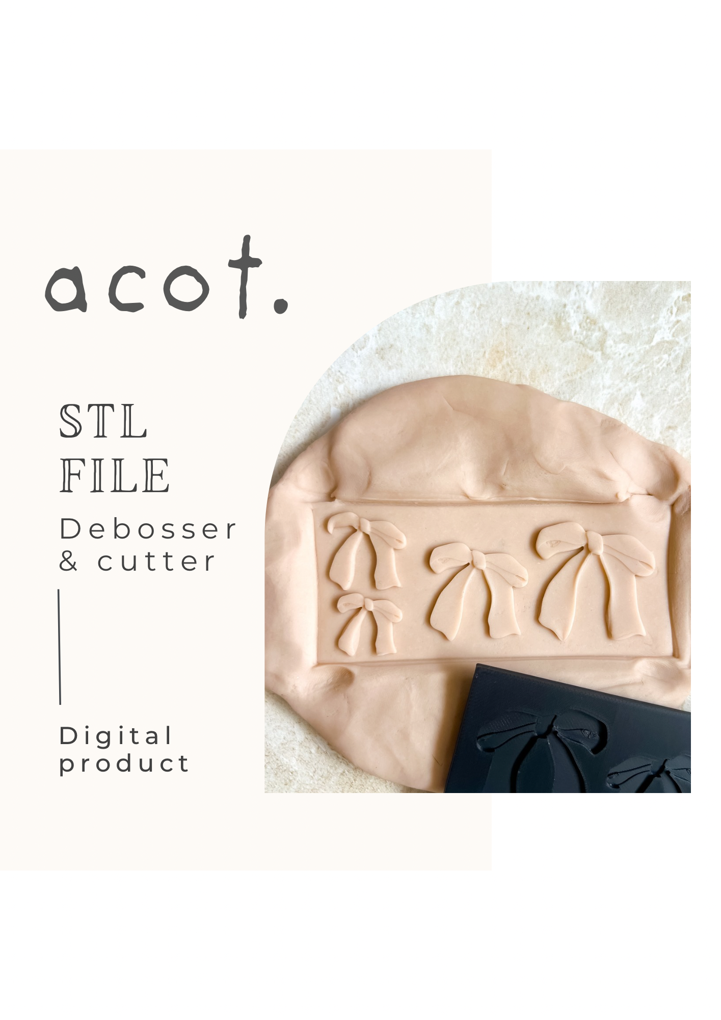 STL FILE Bow plate debosser