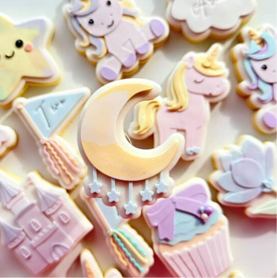 Moon with stars debosser and cutter