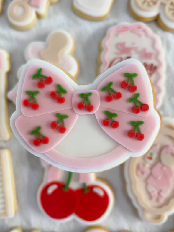 Cherry headband debosser and cutter