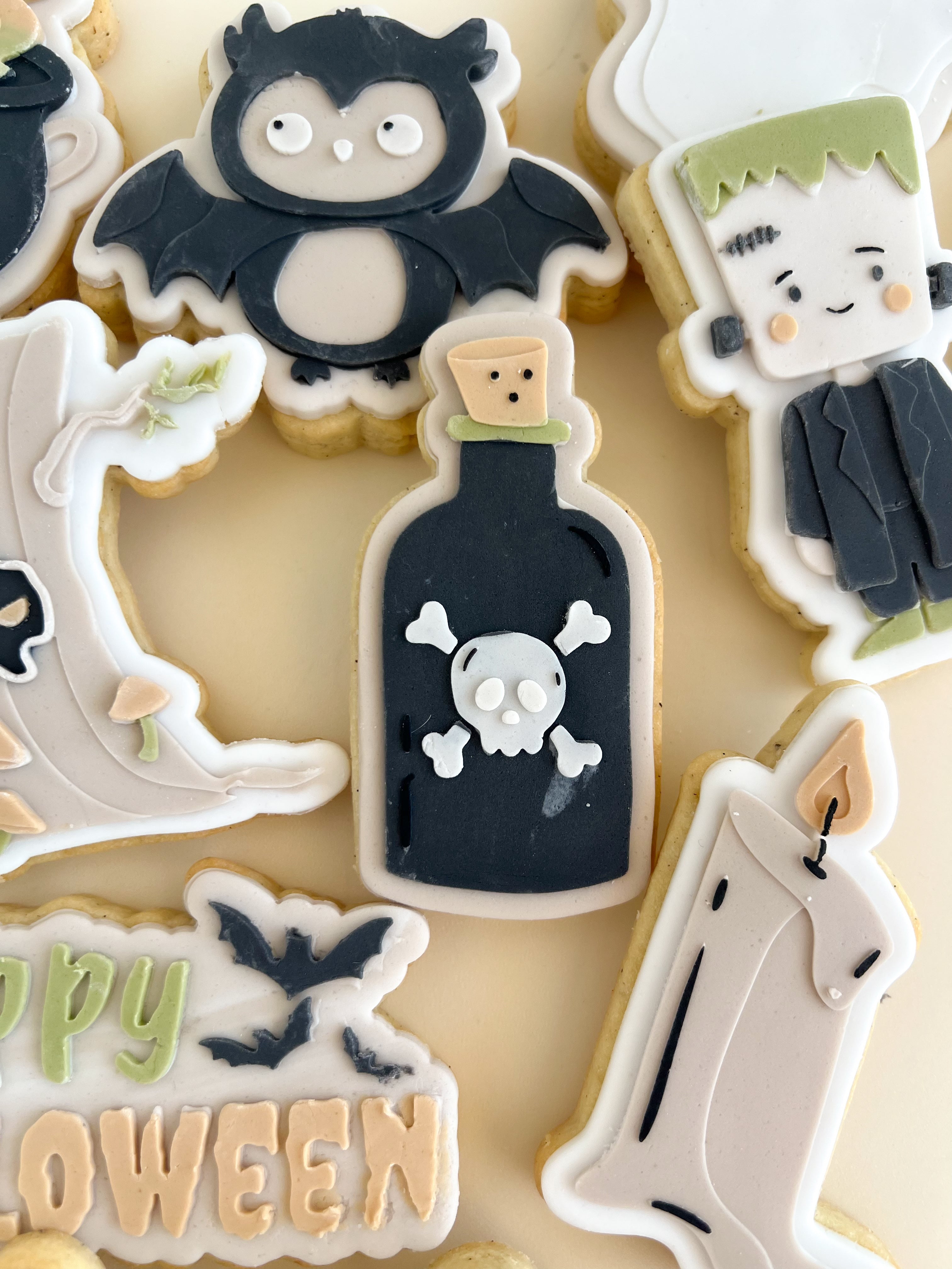 Poison bottle debosser and cutter