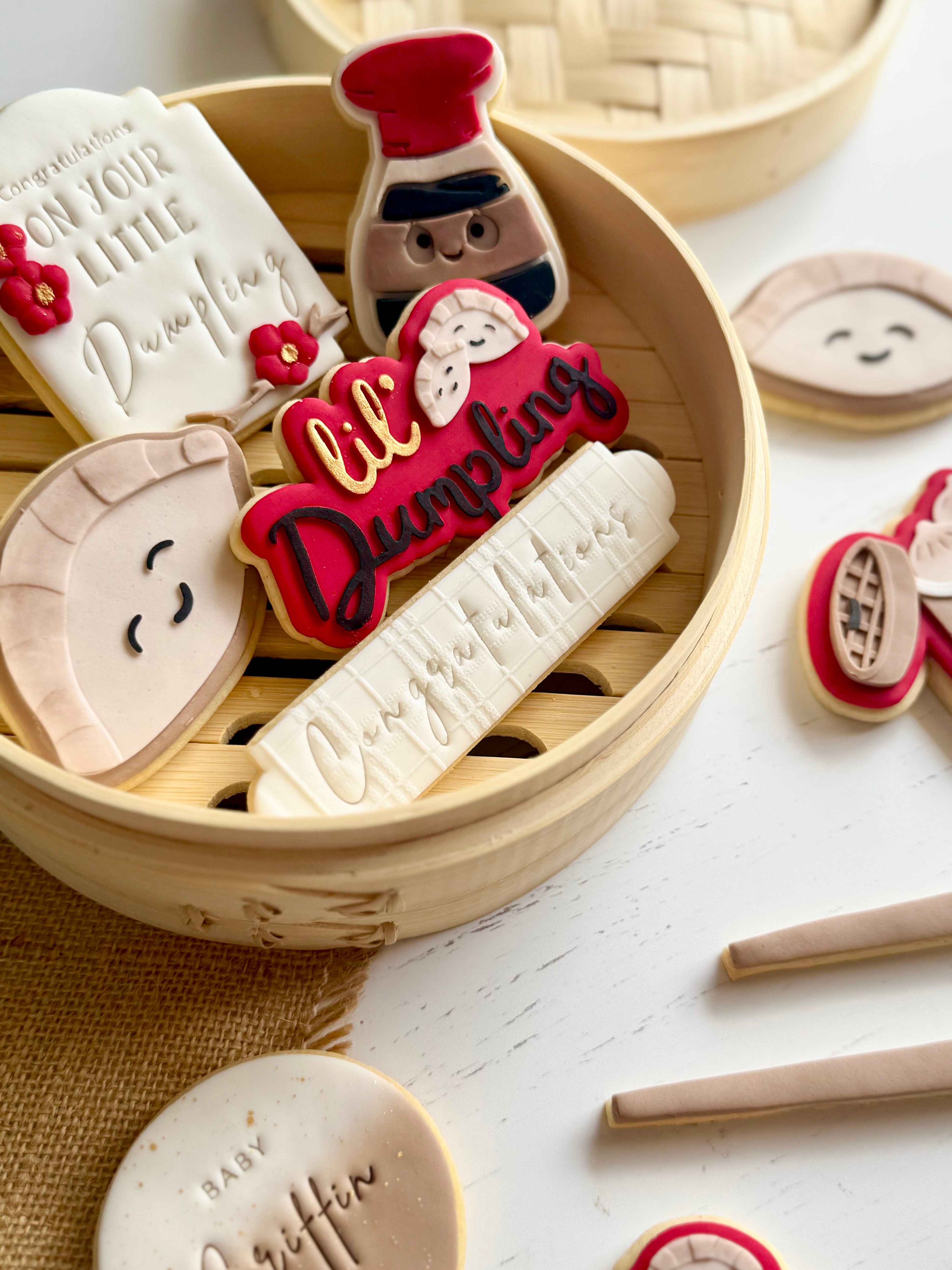 STL FILE Lil' Dumpling debosser and cutter