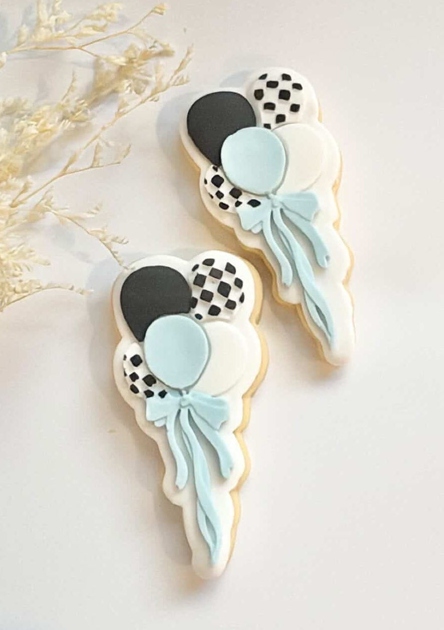 Checkered balloons debosser and cutter