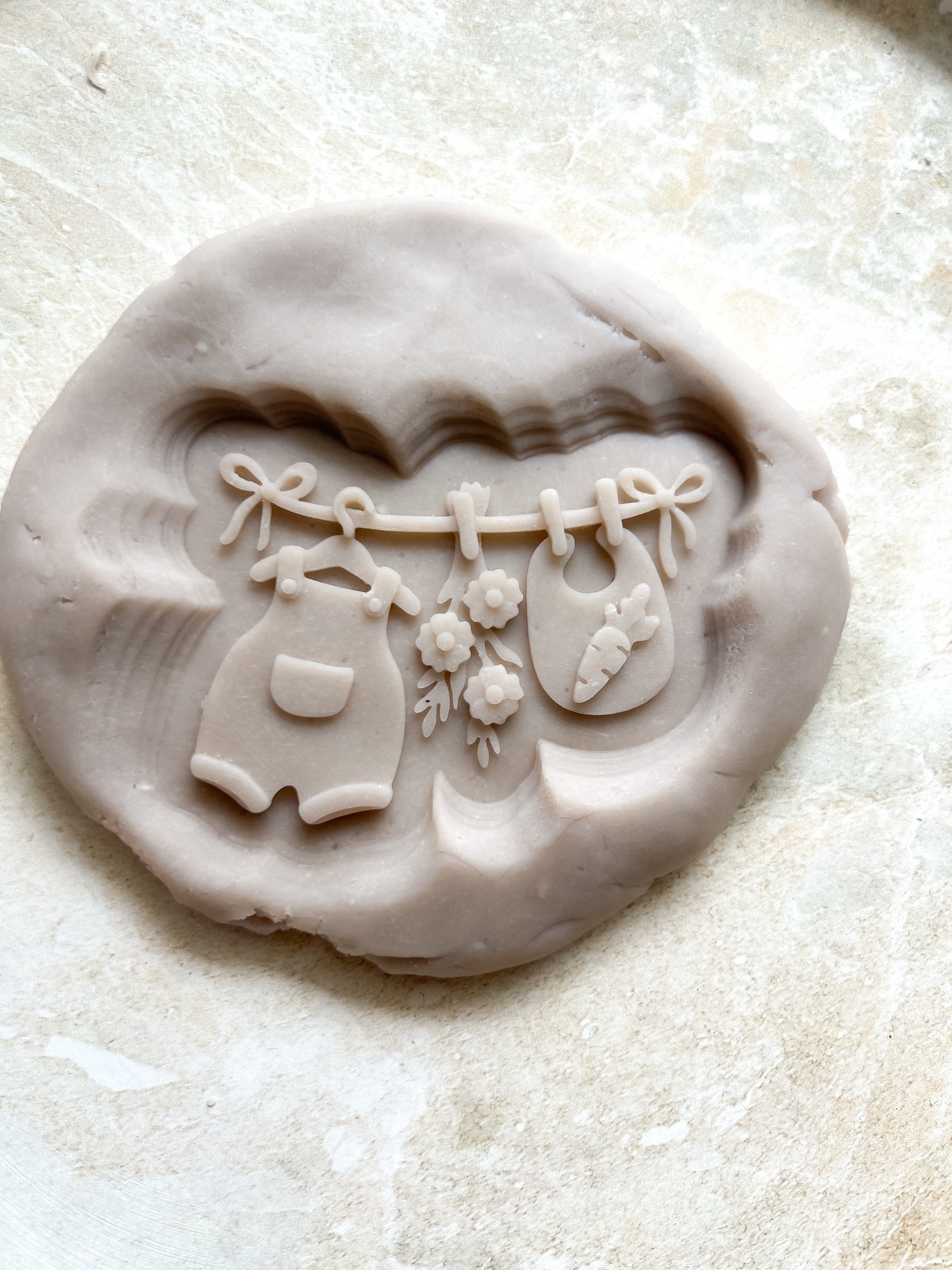 Locally grown baby items debosser and cutter