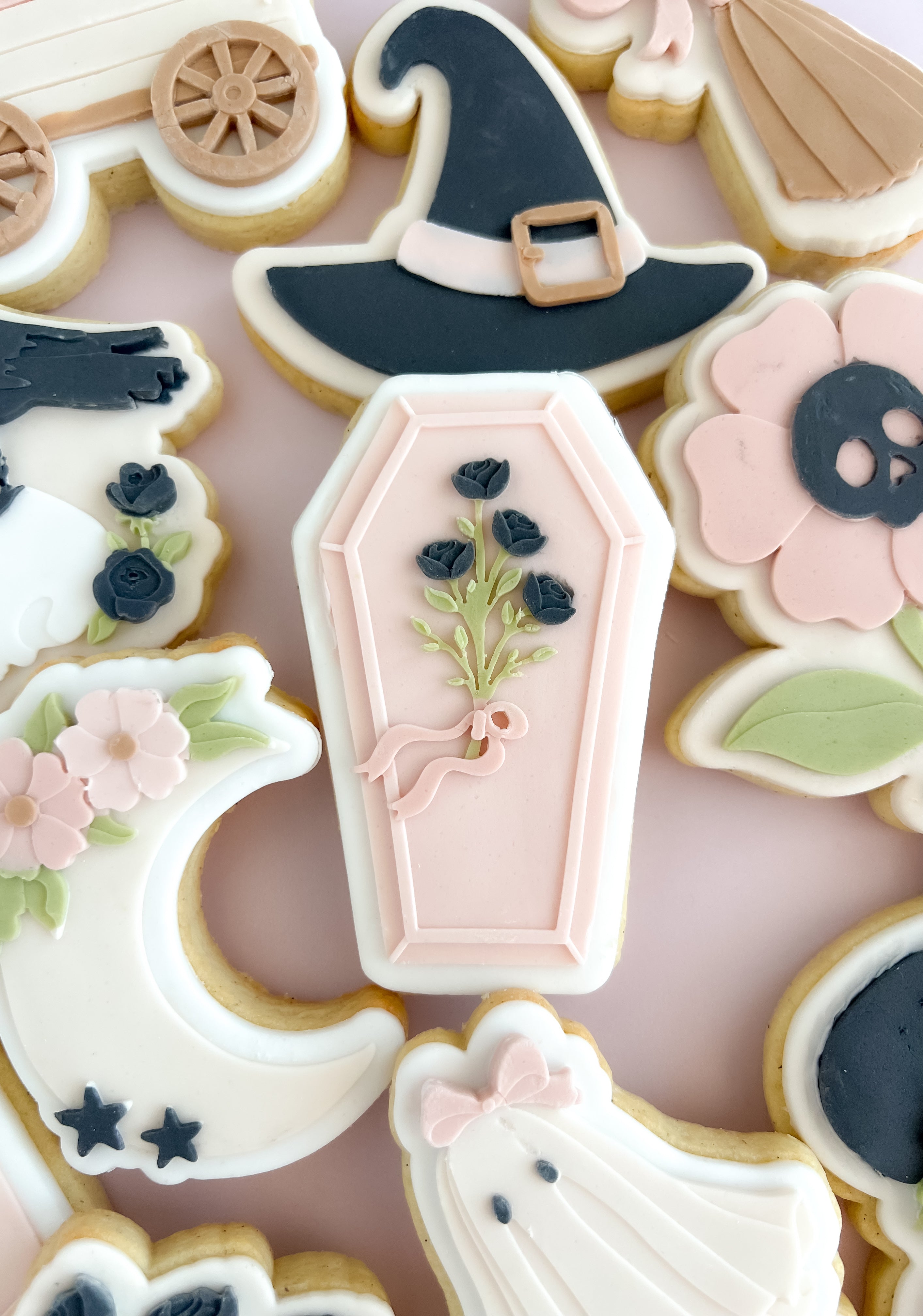 Floral coffin debosser and cutter