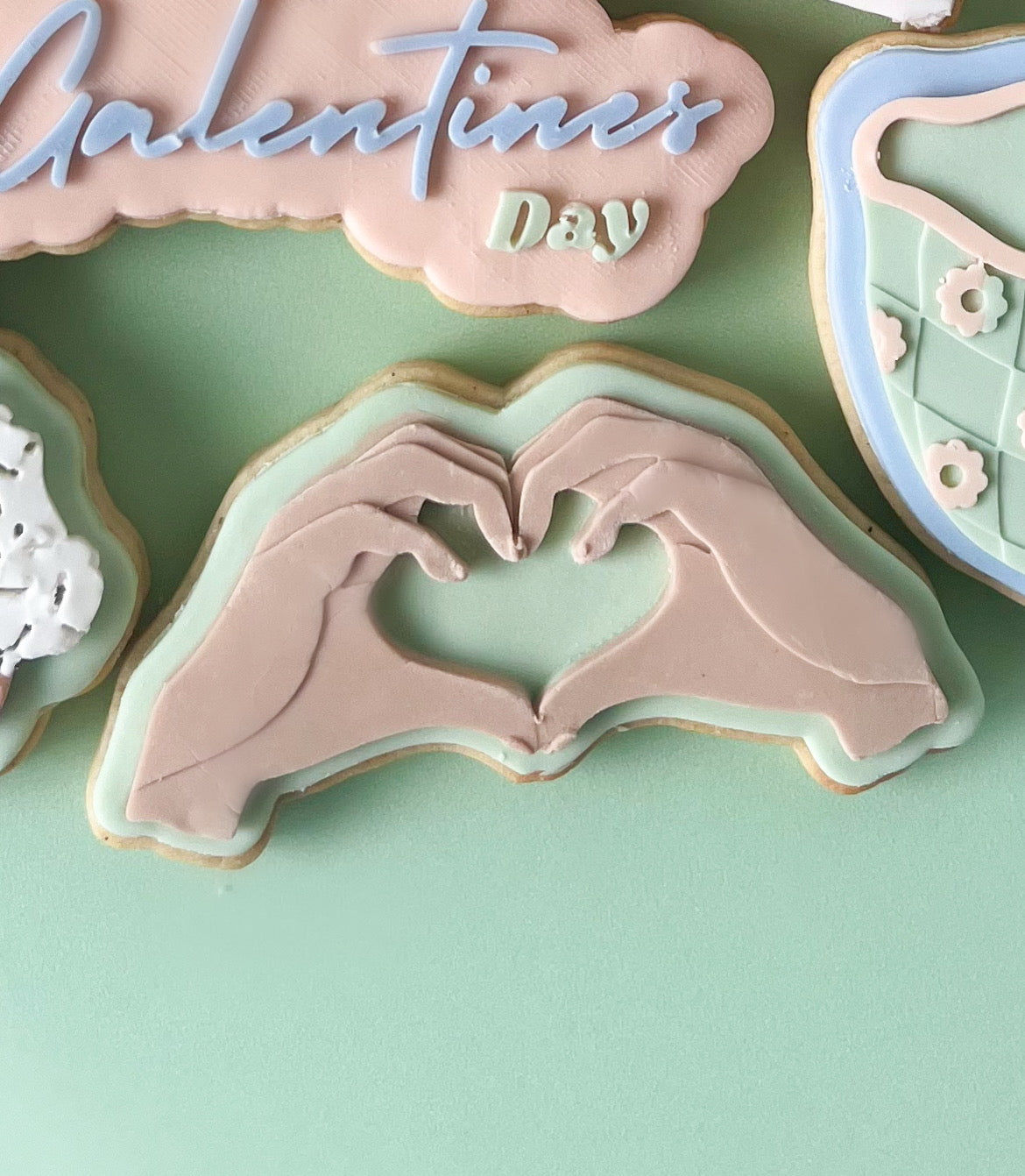 Heart hands debosser and cutter