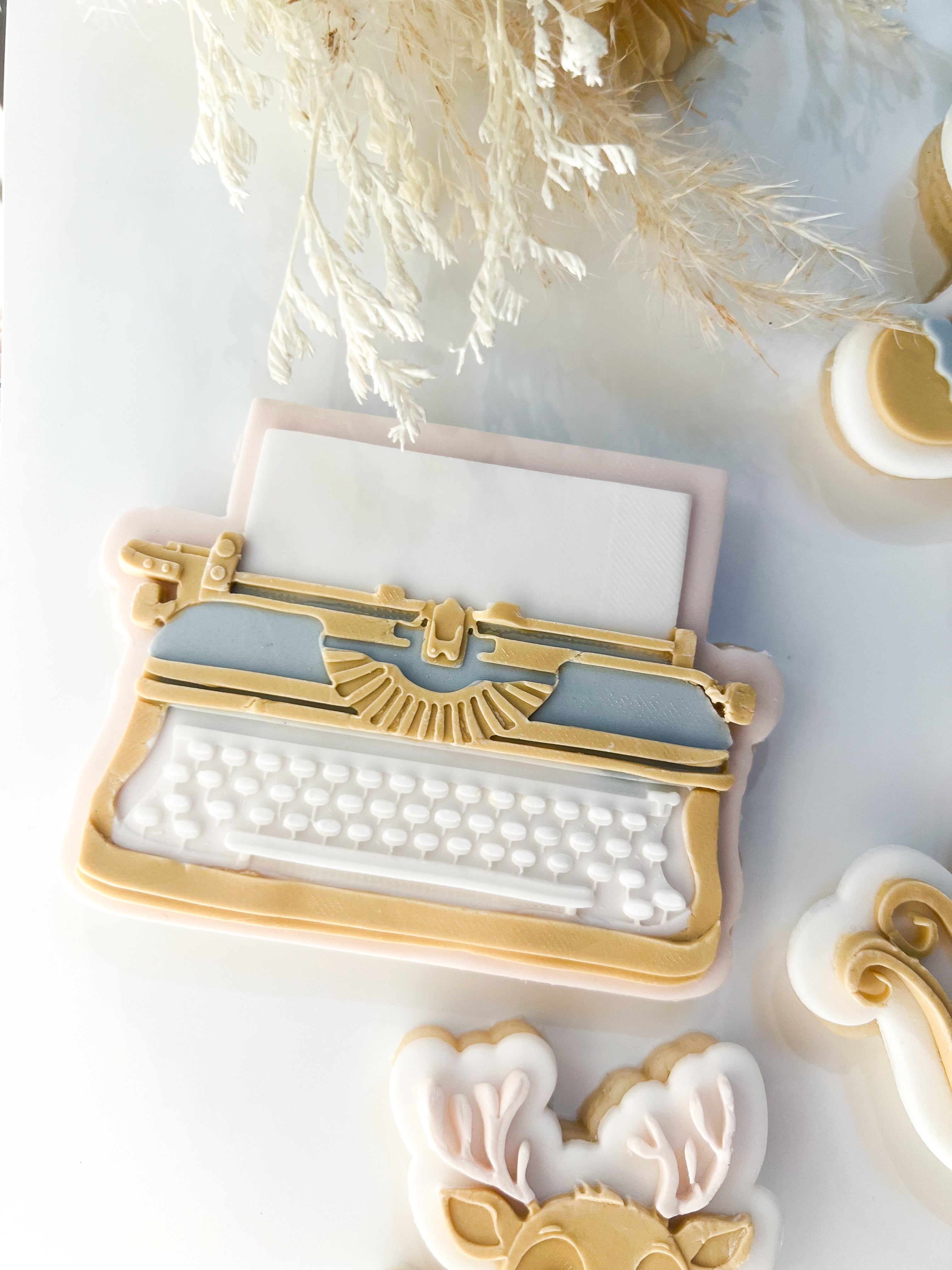 Typewriter debosser and cutter