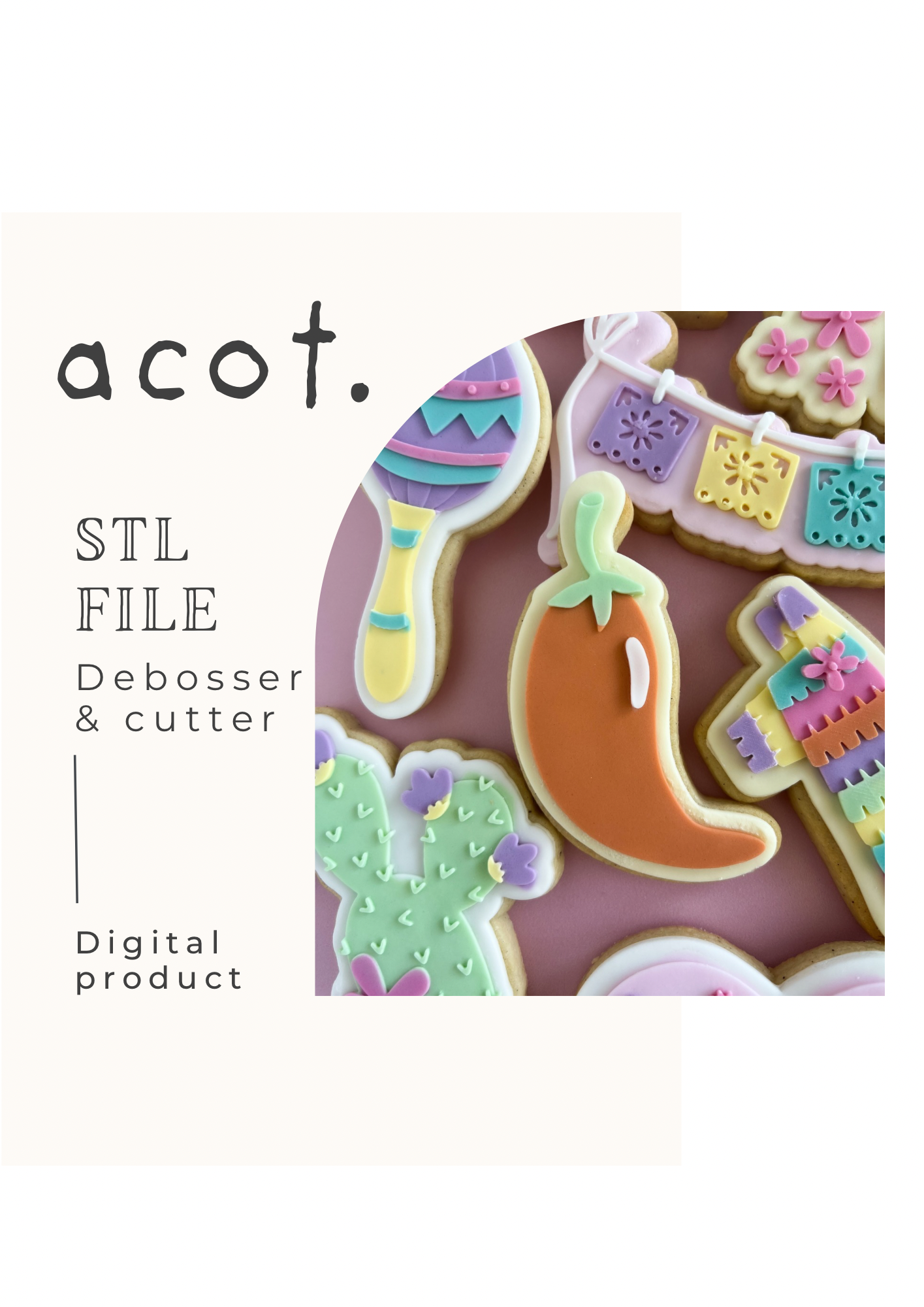 STL FILE Chilli debosser and cutter