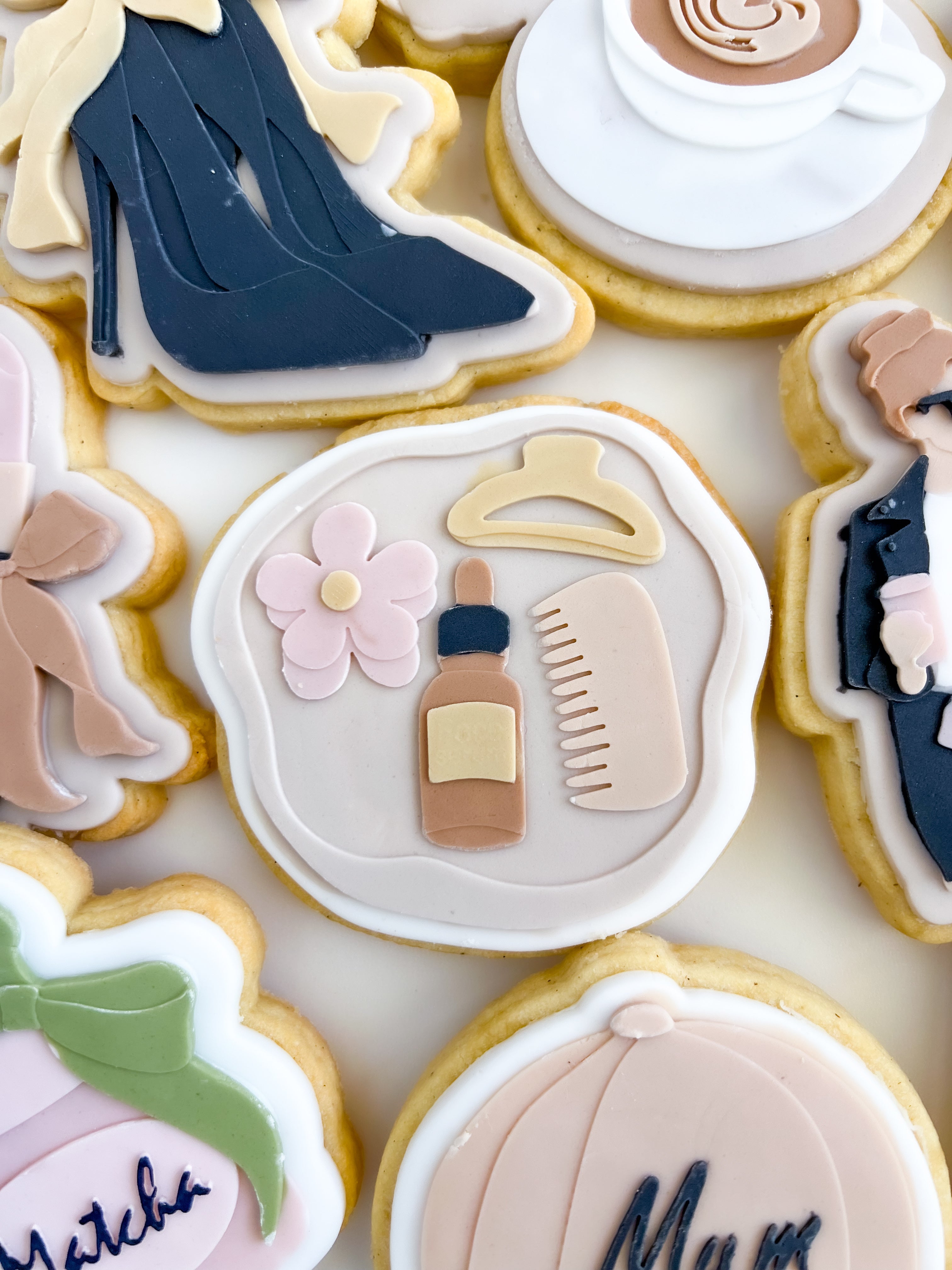 Beauty products on tray debosser and cutter