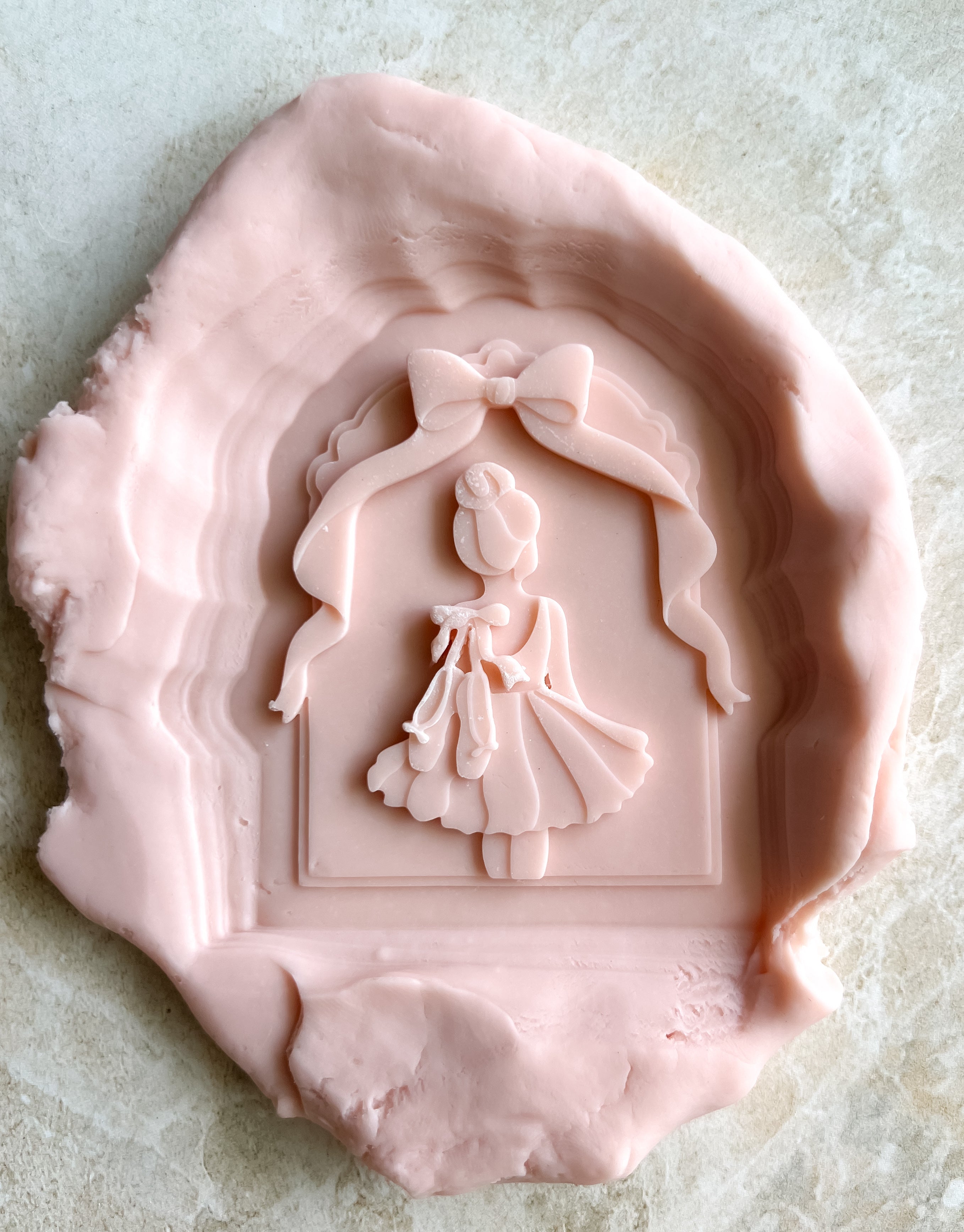 Ballerina on arch debosser and cutter