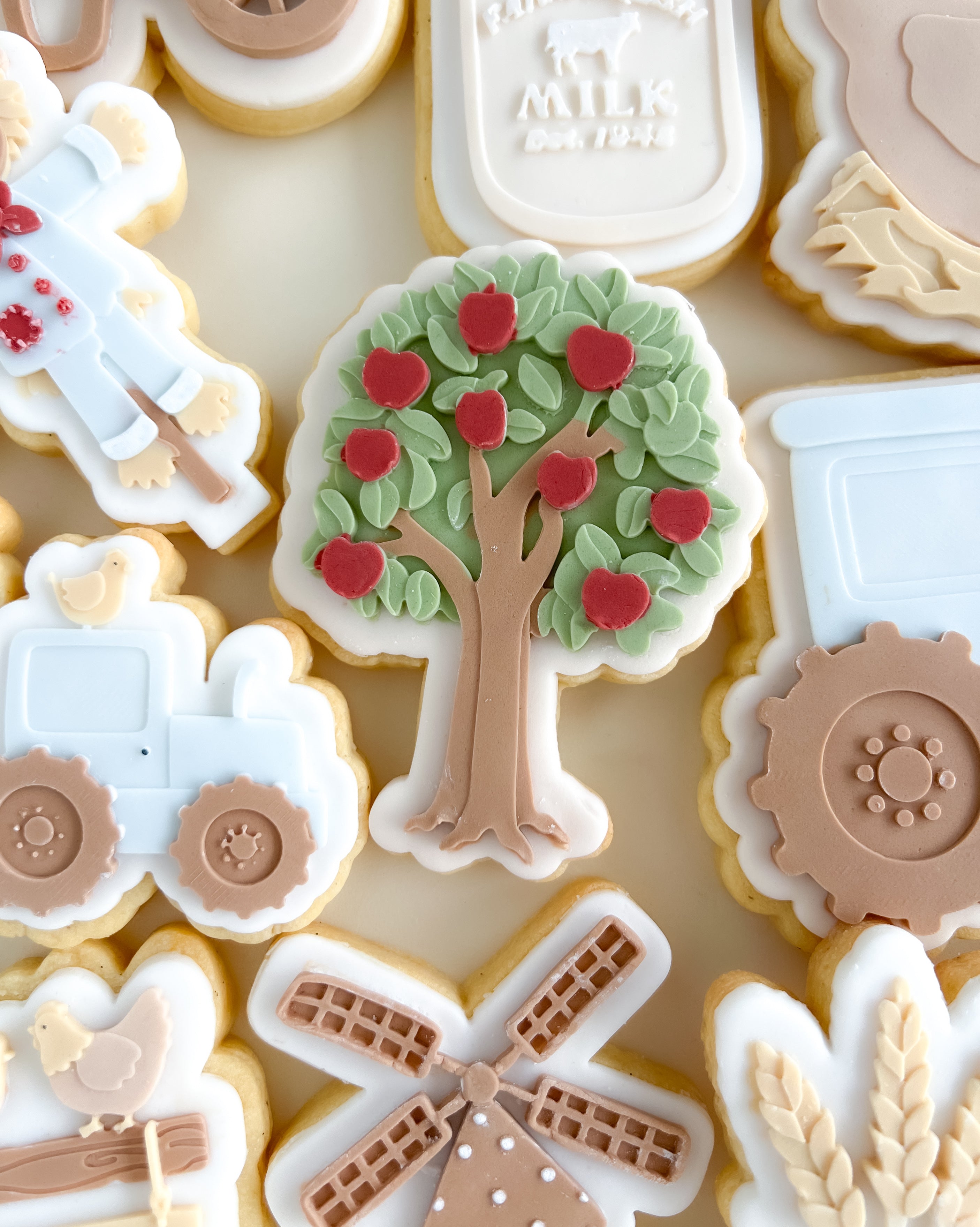 Apple tree debosser and cutter