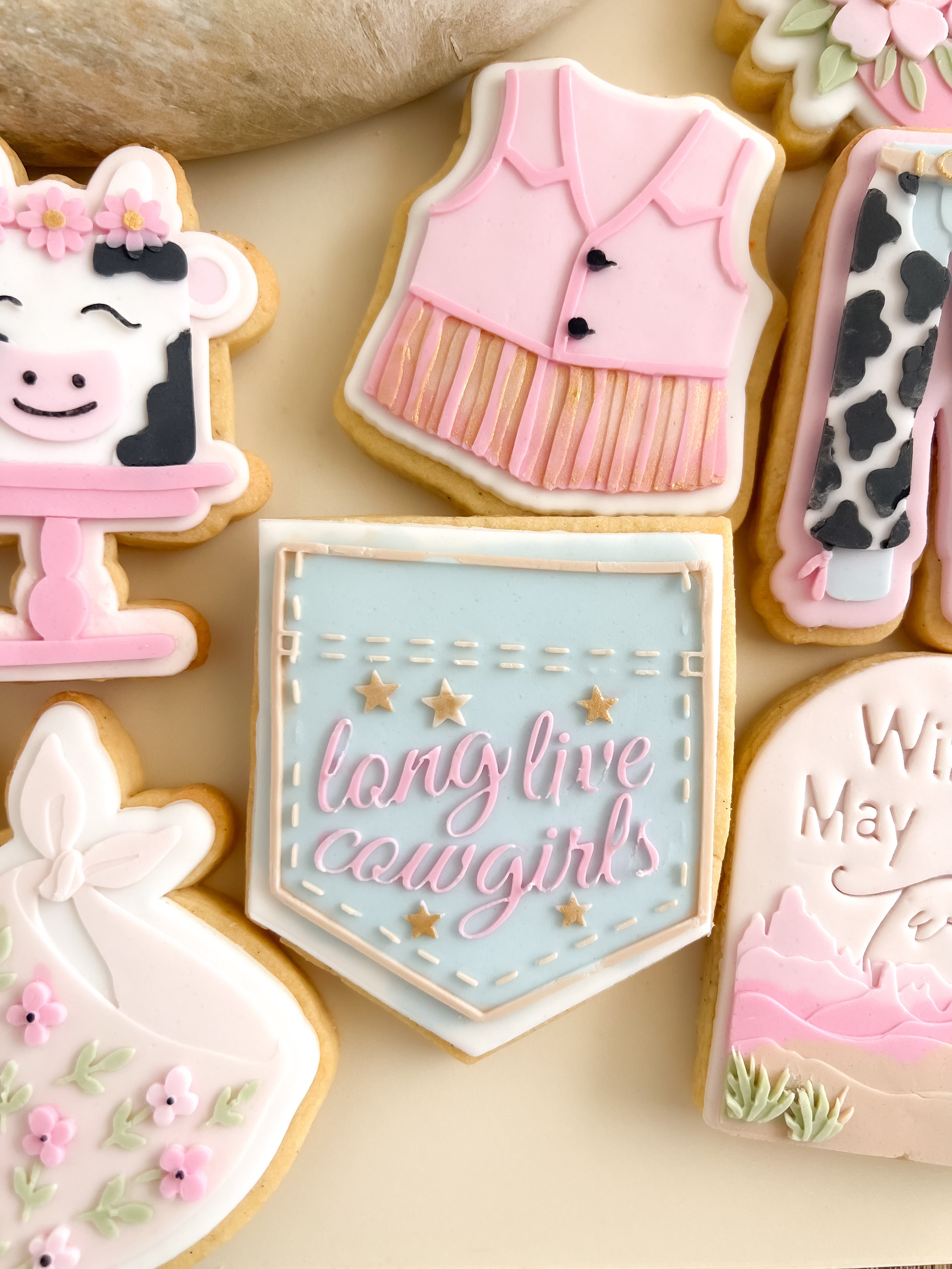 Long live cowgirls Jean pocket debosser and cutter