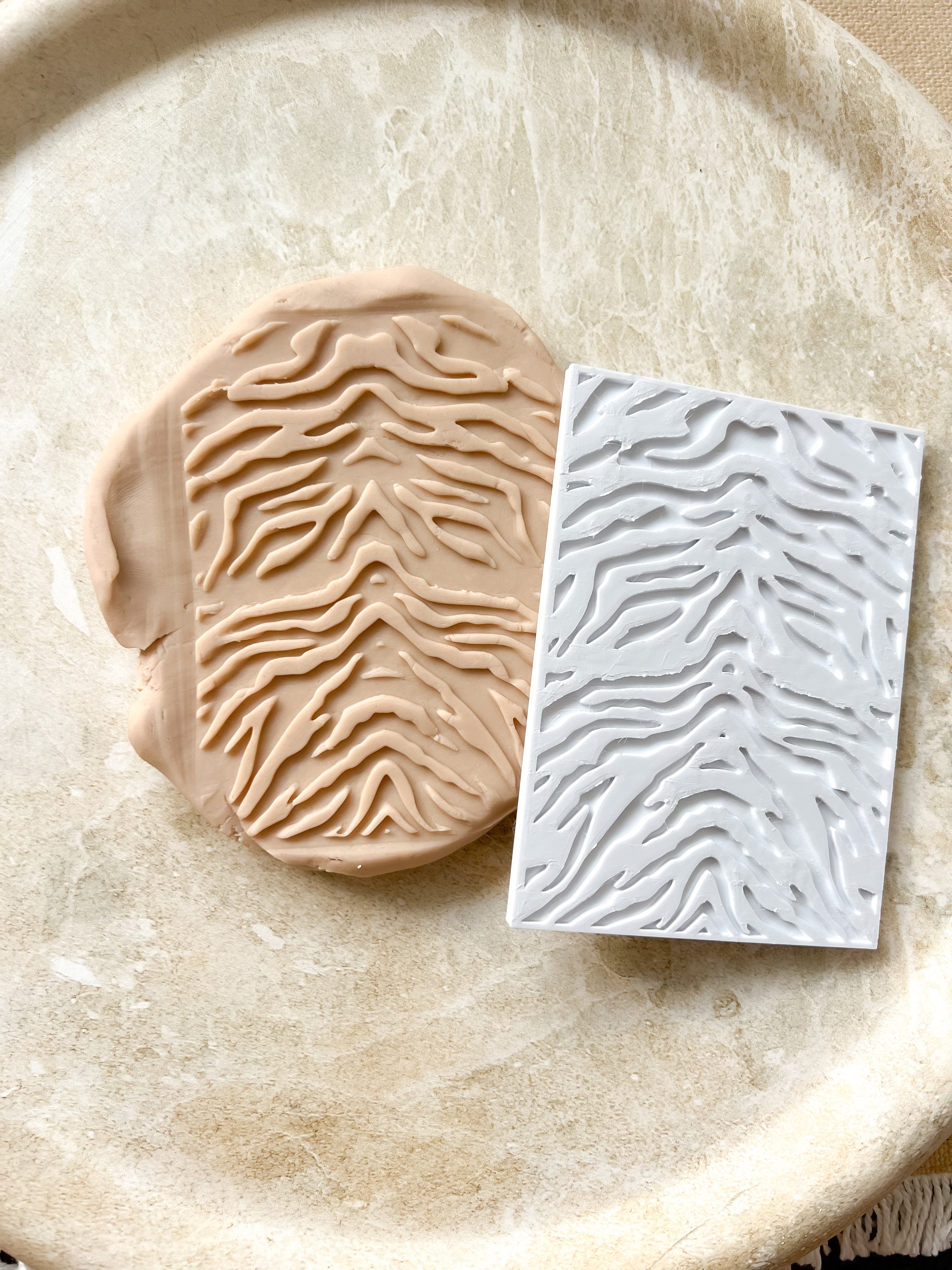 Tiger stripe debosser PLATE ONLY