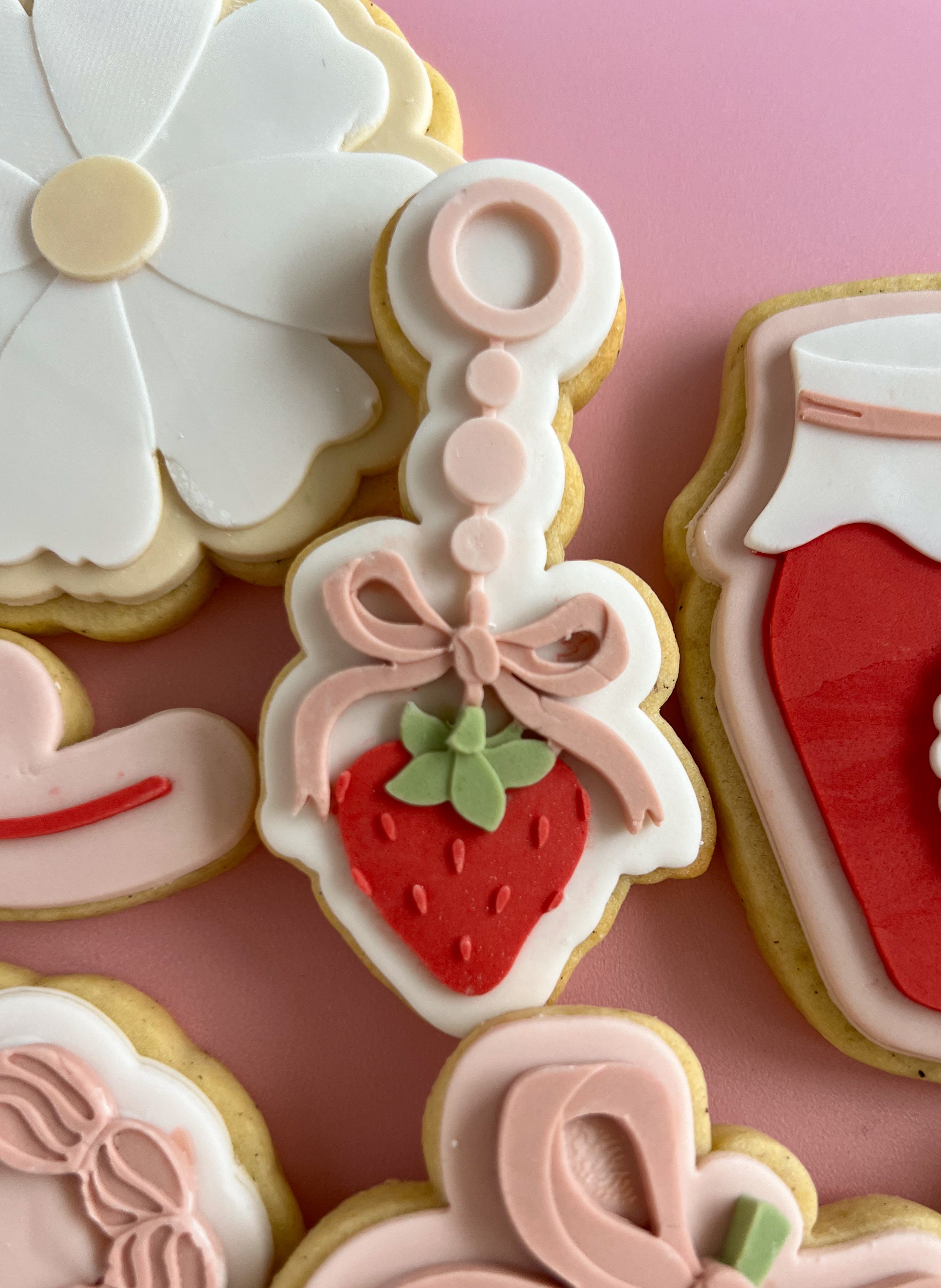 Strawberry toy debosser and cutter