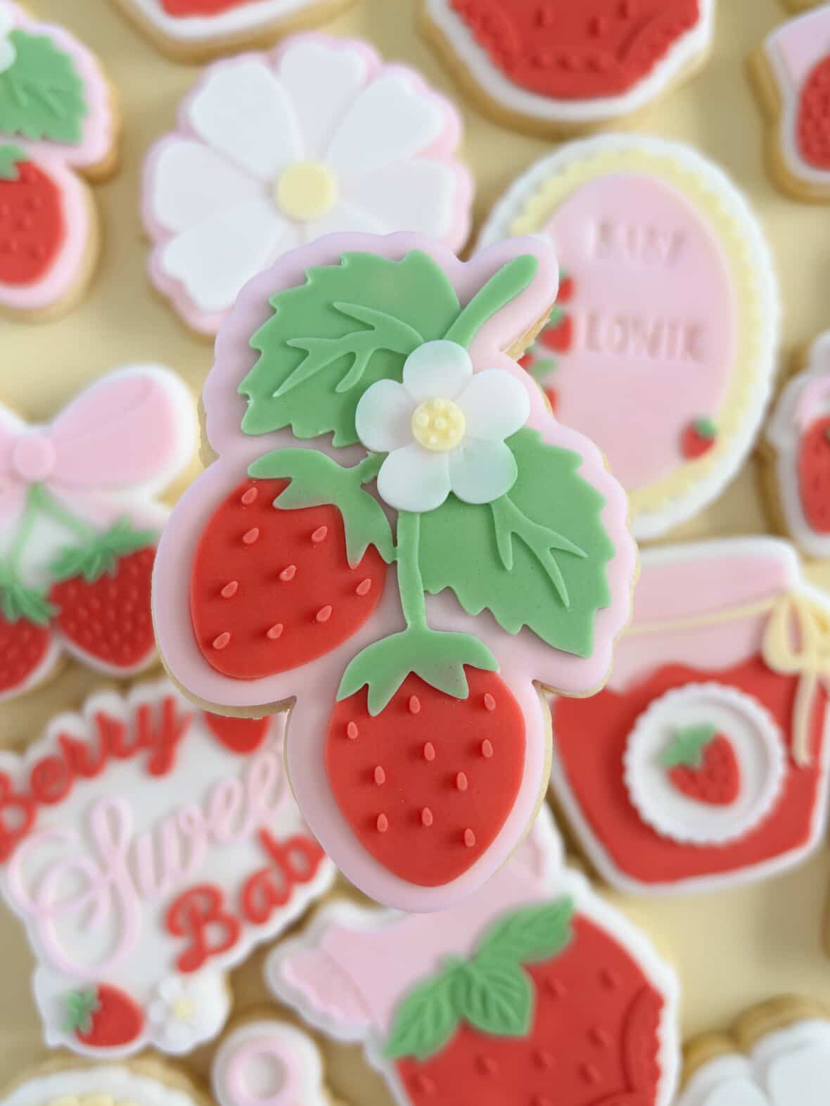 Strawberries debosser and cutter