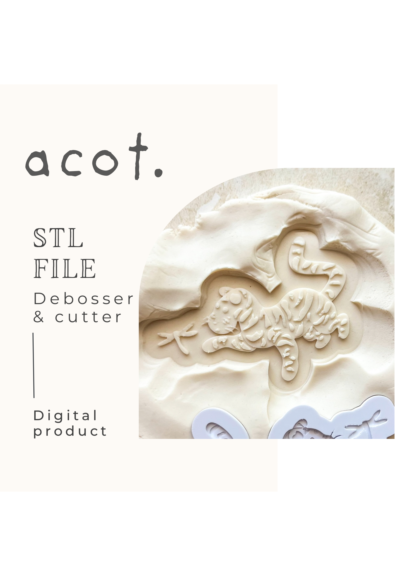 STL FILE Vintage Tigger with dragonfly debosser and cutter