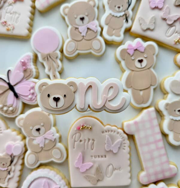 Bear “One” word debosser and cutter