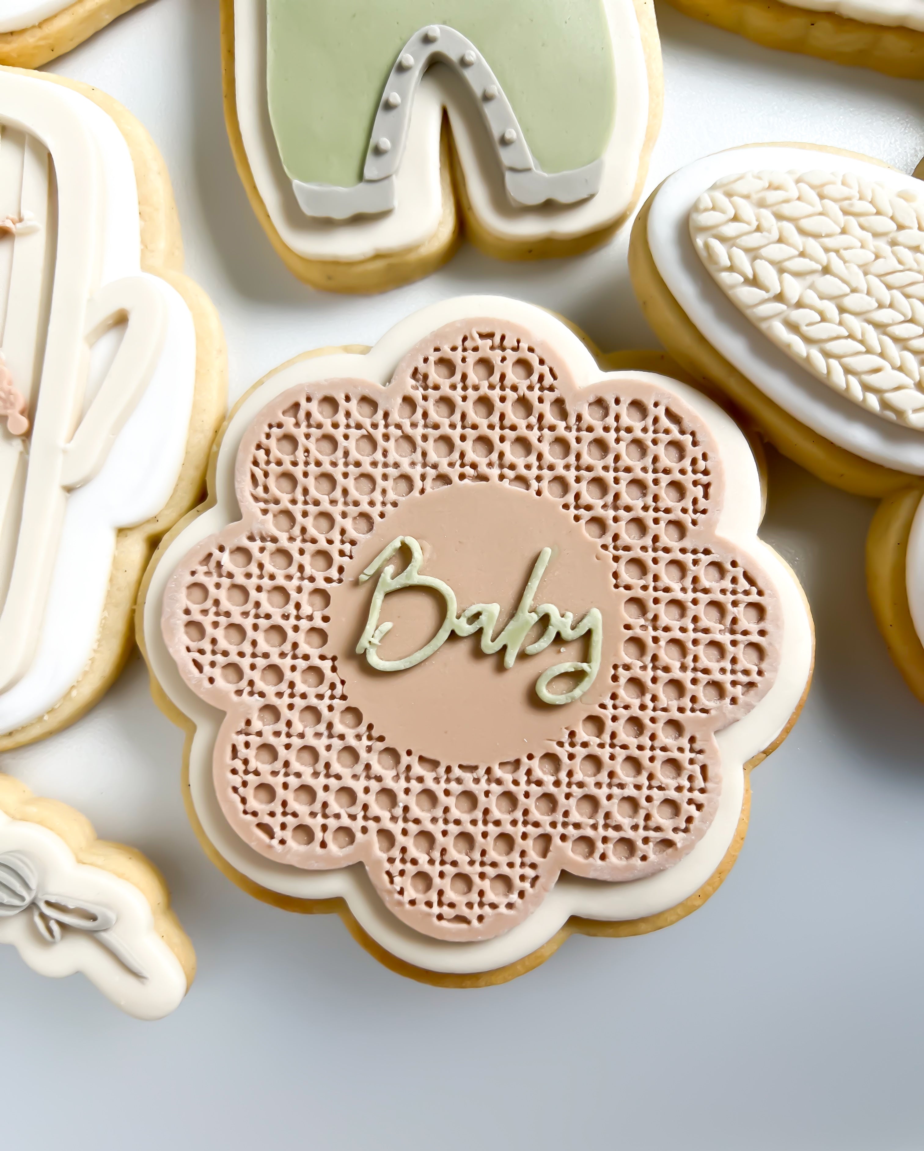 Rattan baby sign debosser and cutter