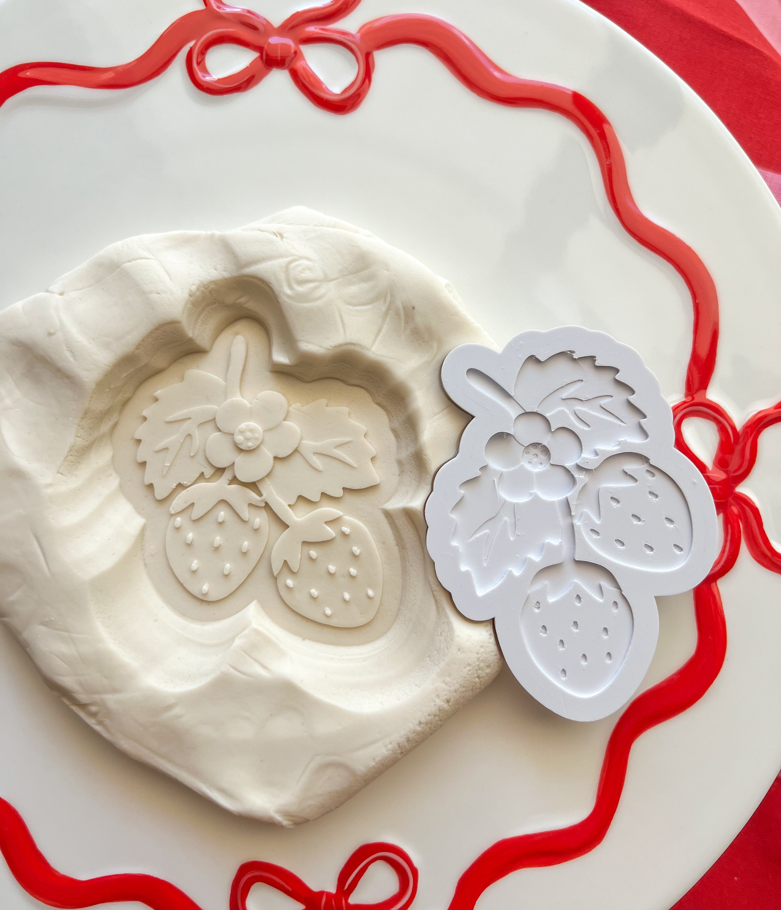 Strawberries debosser and cutter