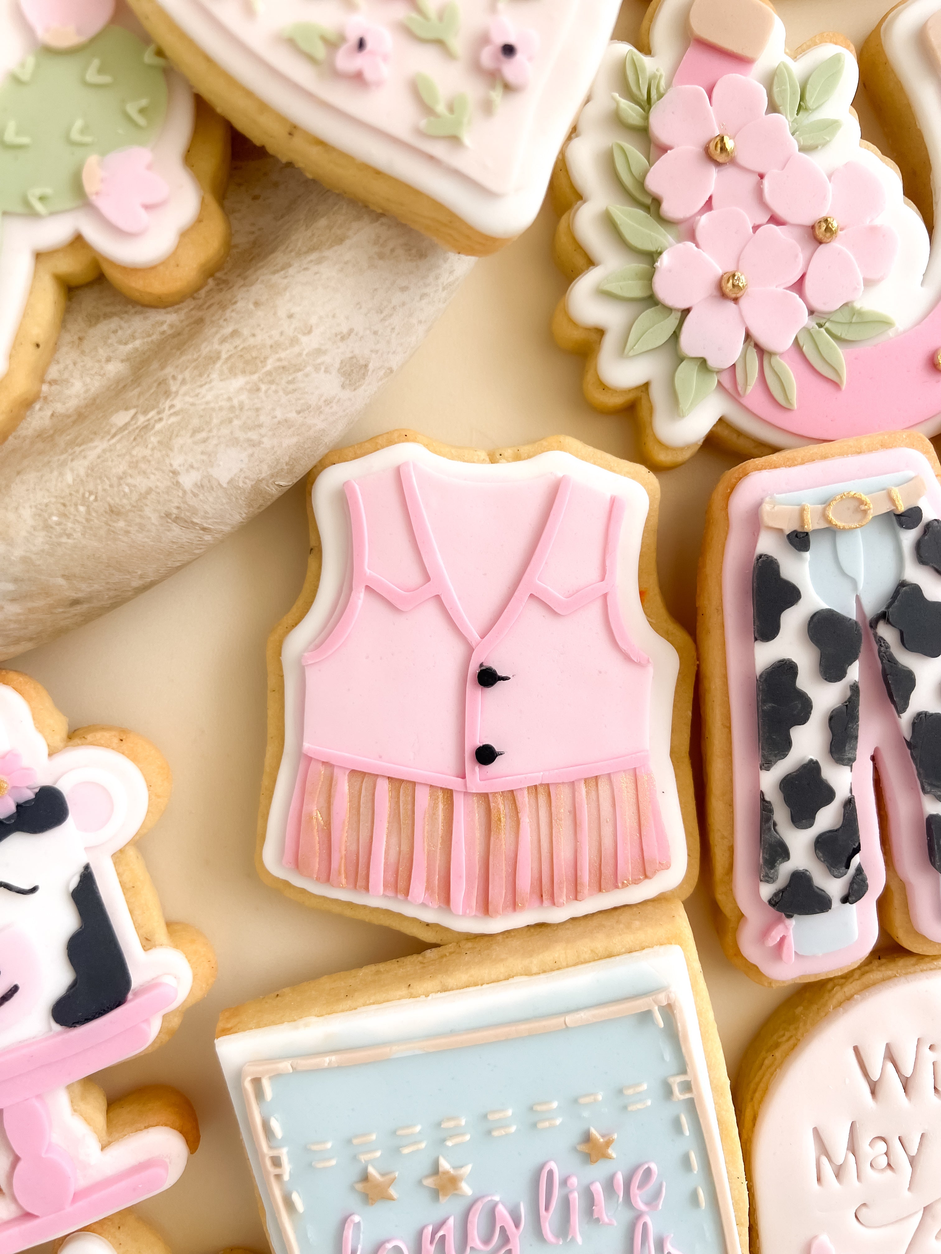 Cowgirl vest debosser and cutter