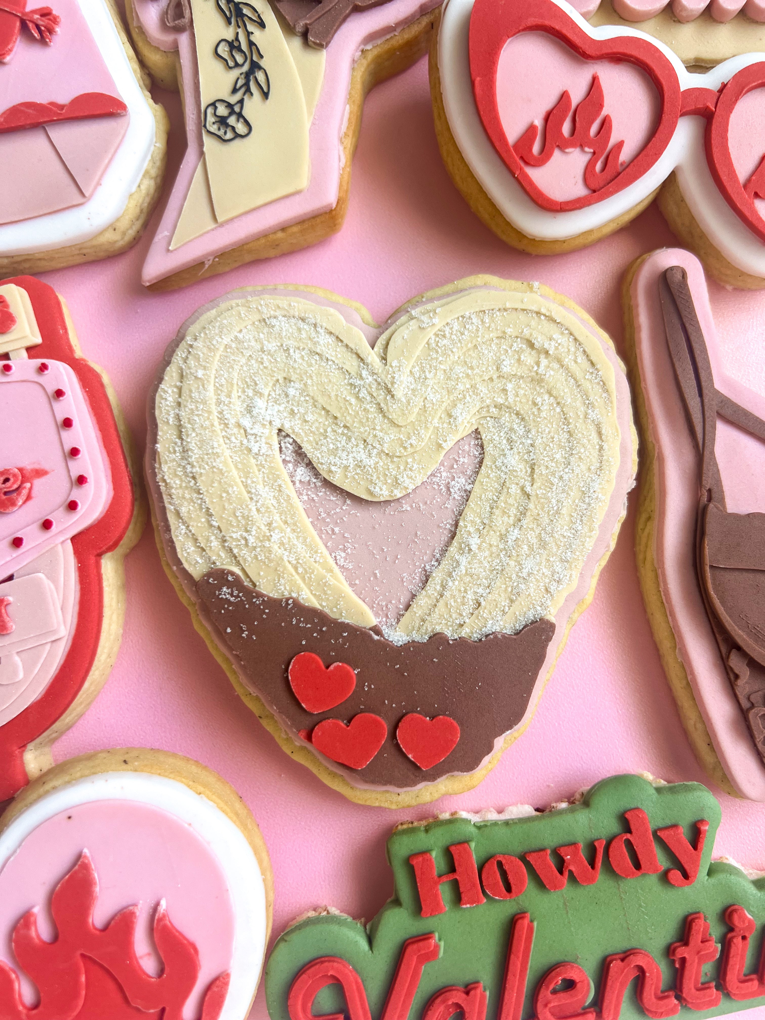Heart churros debosser and cutter