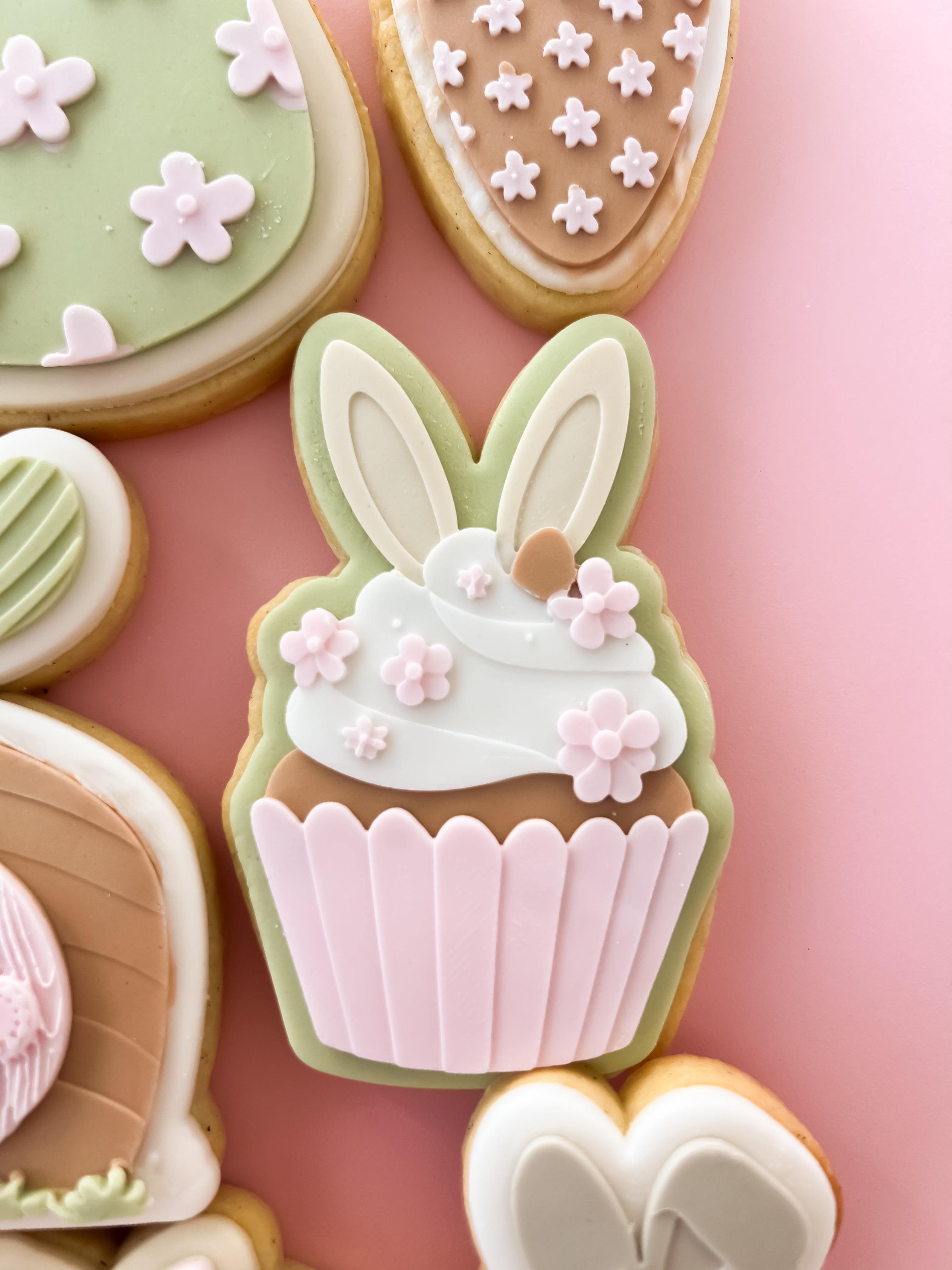 Bunny cupcake debosser and cutter