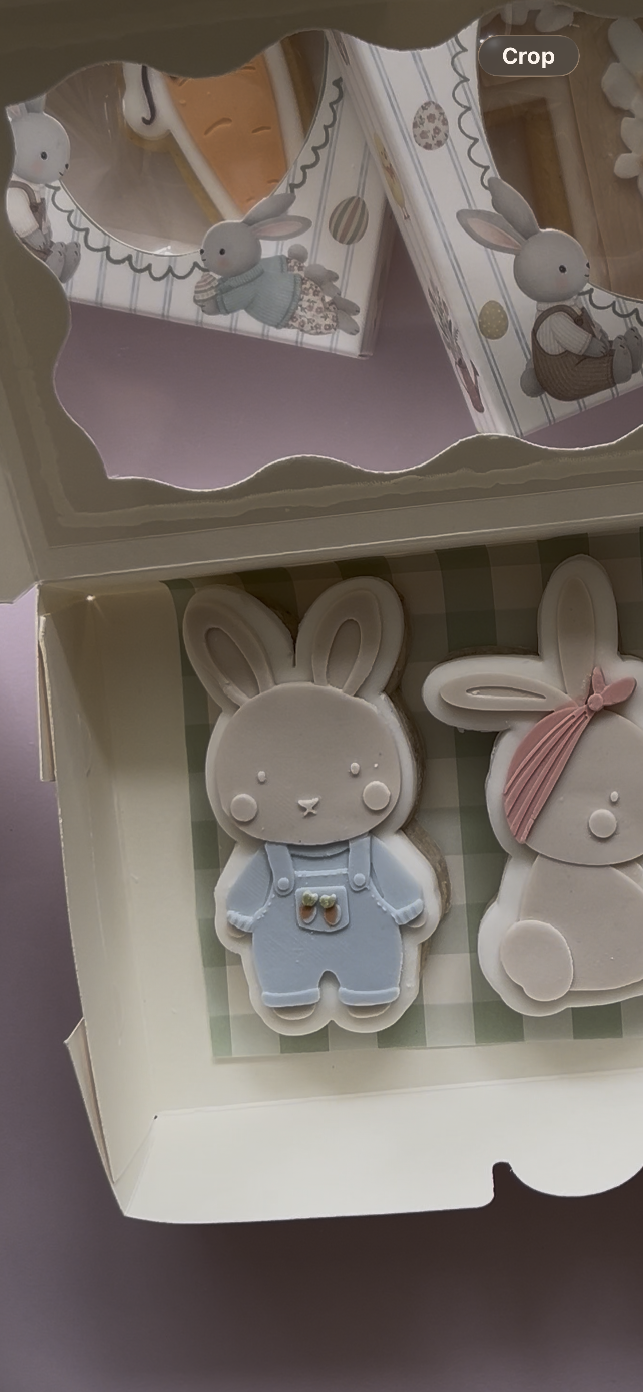 Standing bunny in overalls debosser and cutter