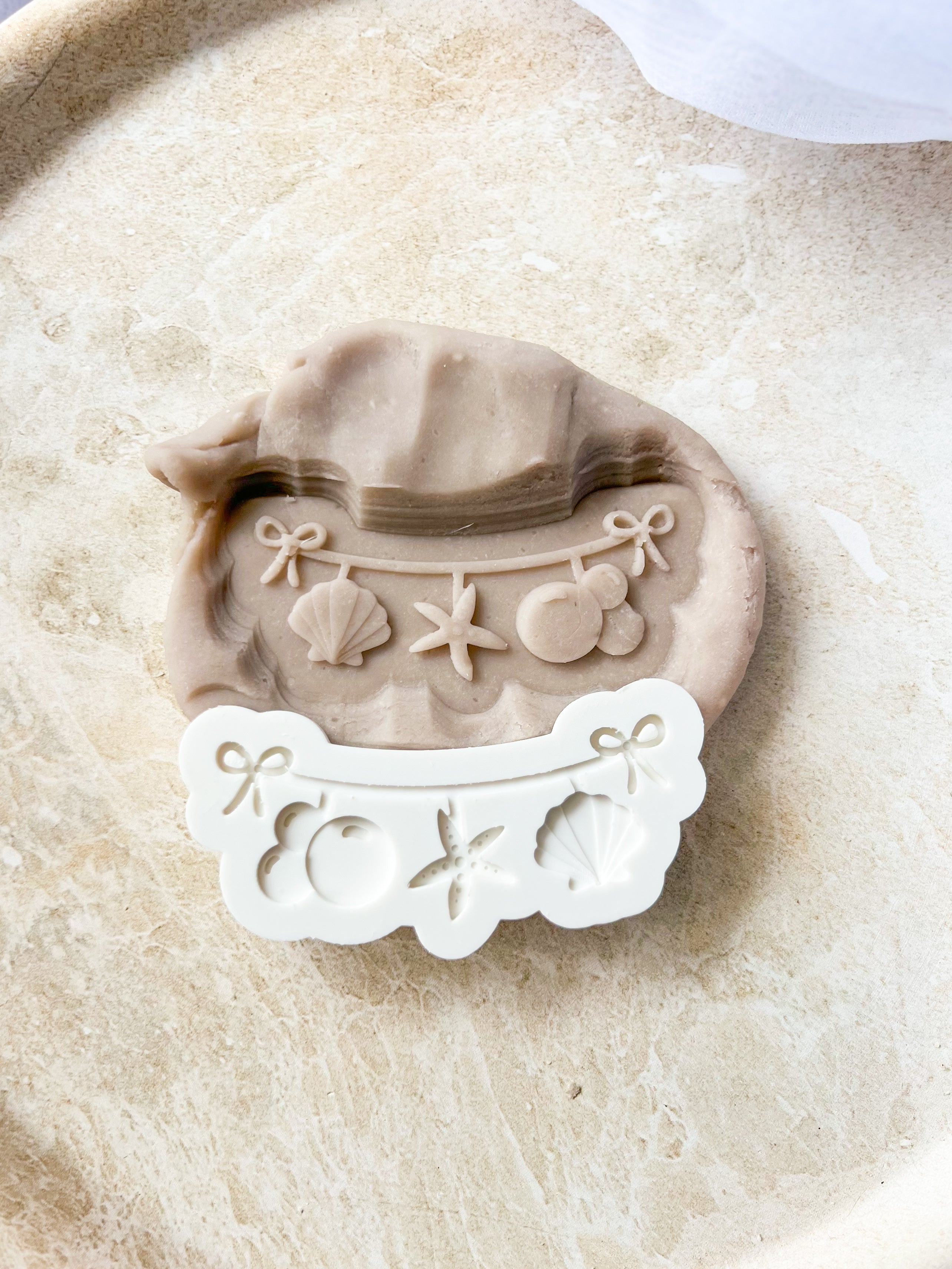 Mermaid themed bunting debosser and cutter