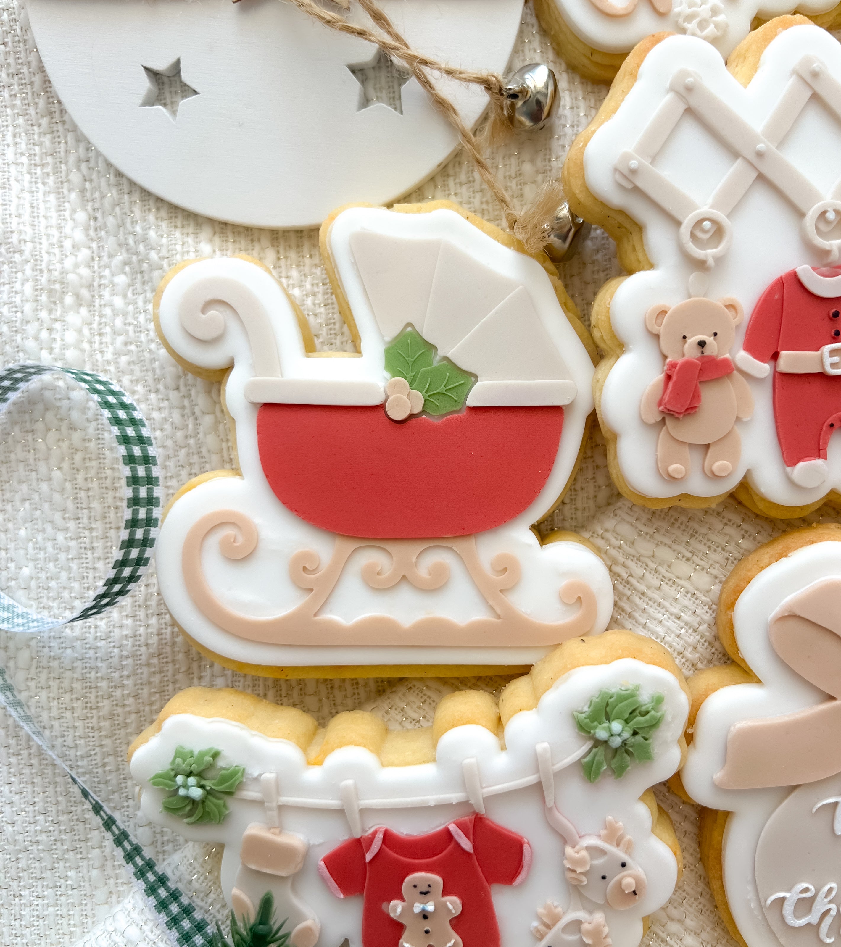 Christmas baby pram items debosser and cutter