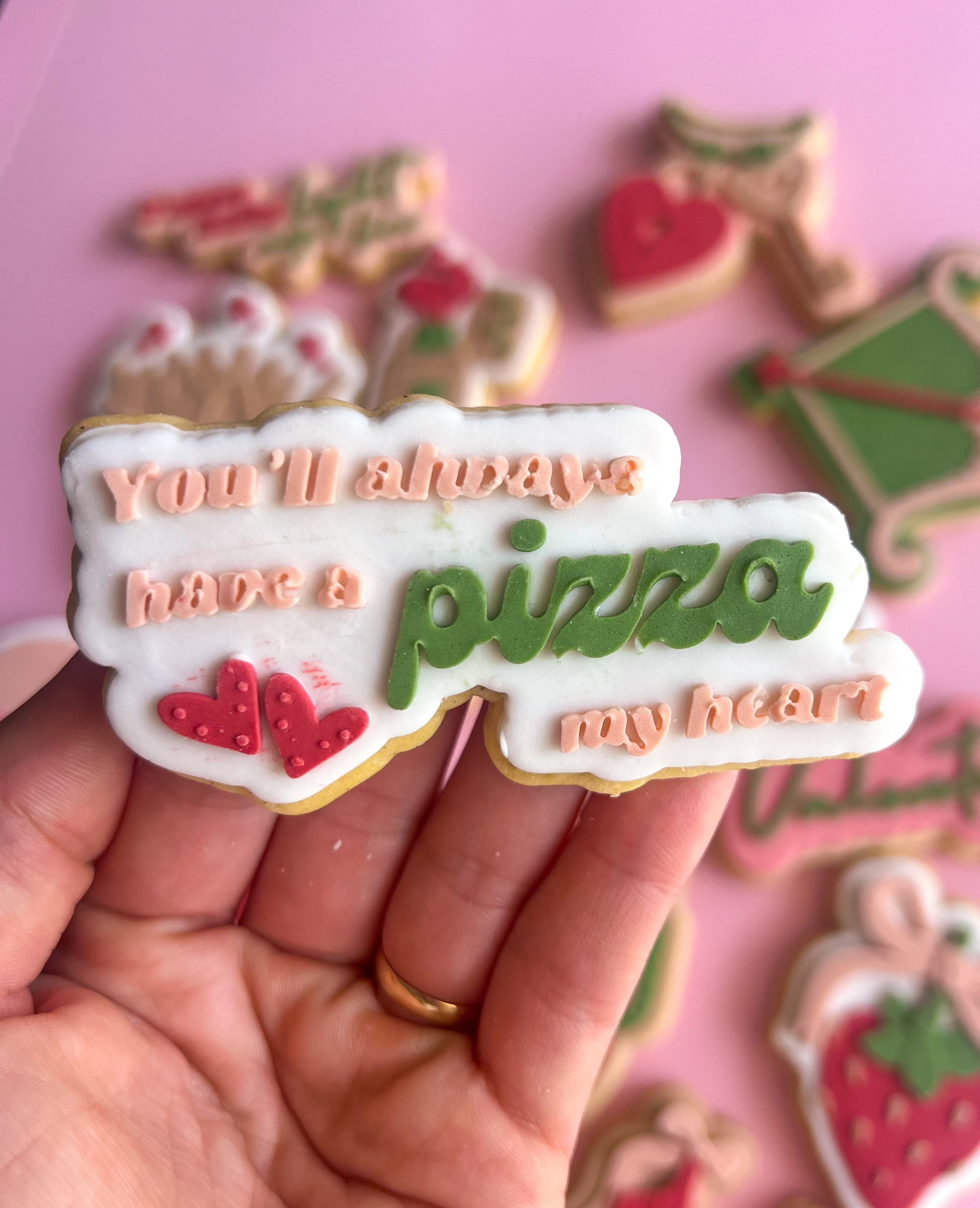 You'll always have a pizza my heart debosser and cutter