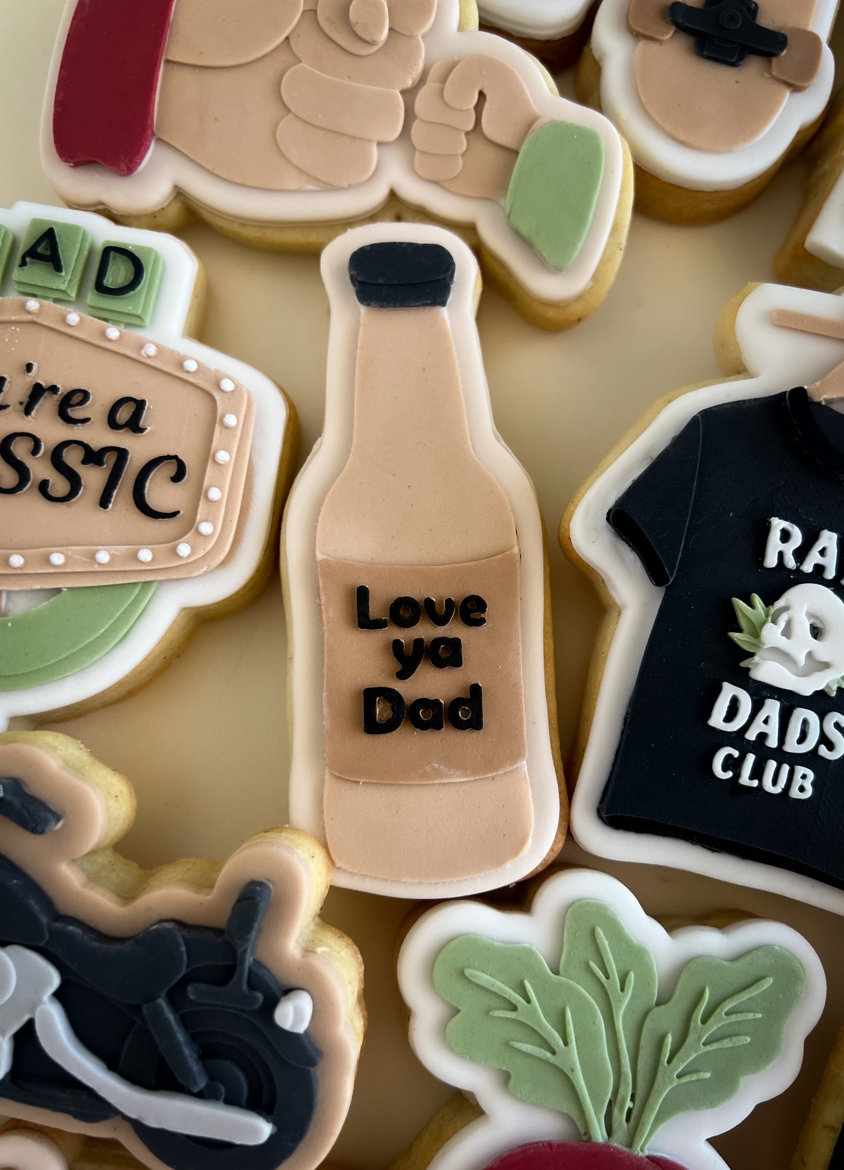 Love ya Dad beer debosser and cutter