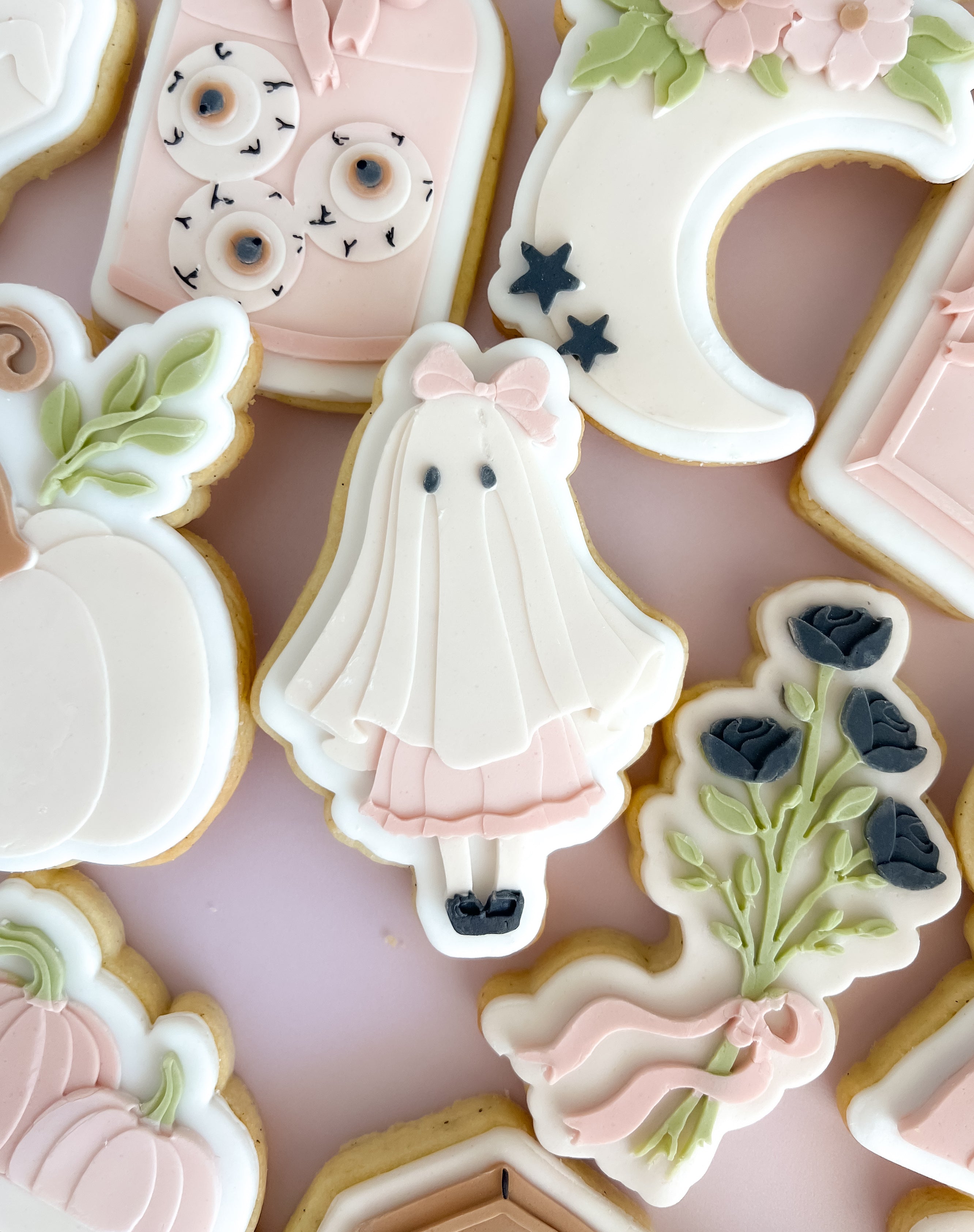 Girl in ghost costume debosser and cutter