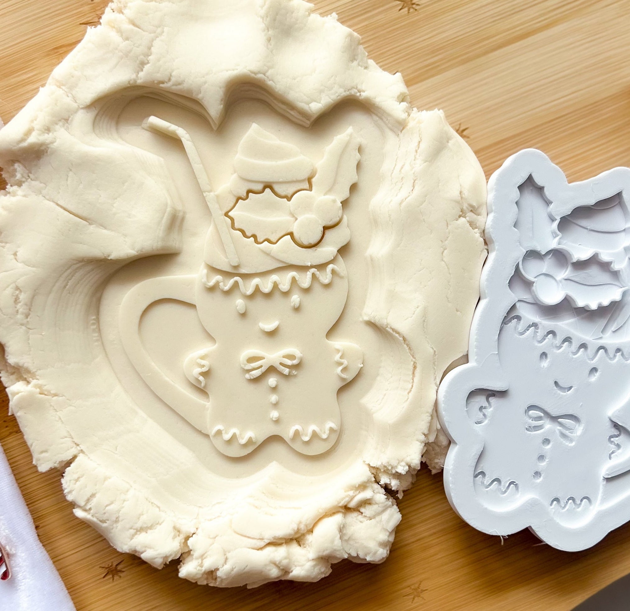 Gingerbread cup debosser and cutter