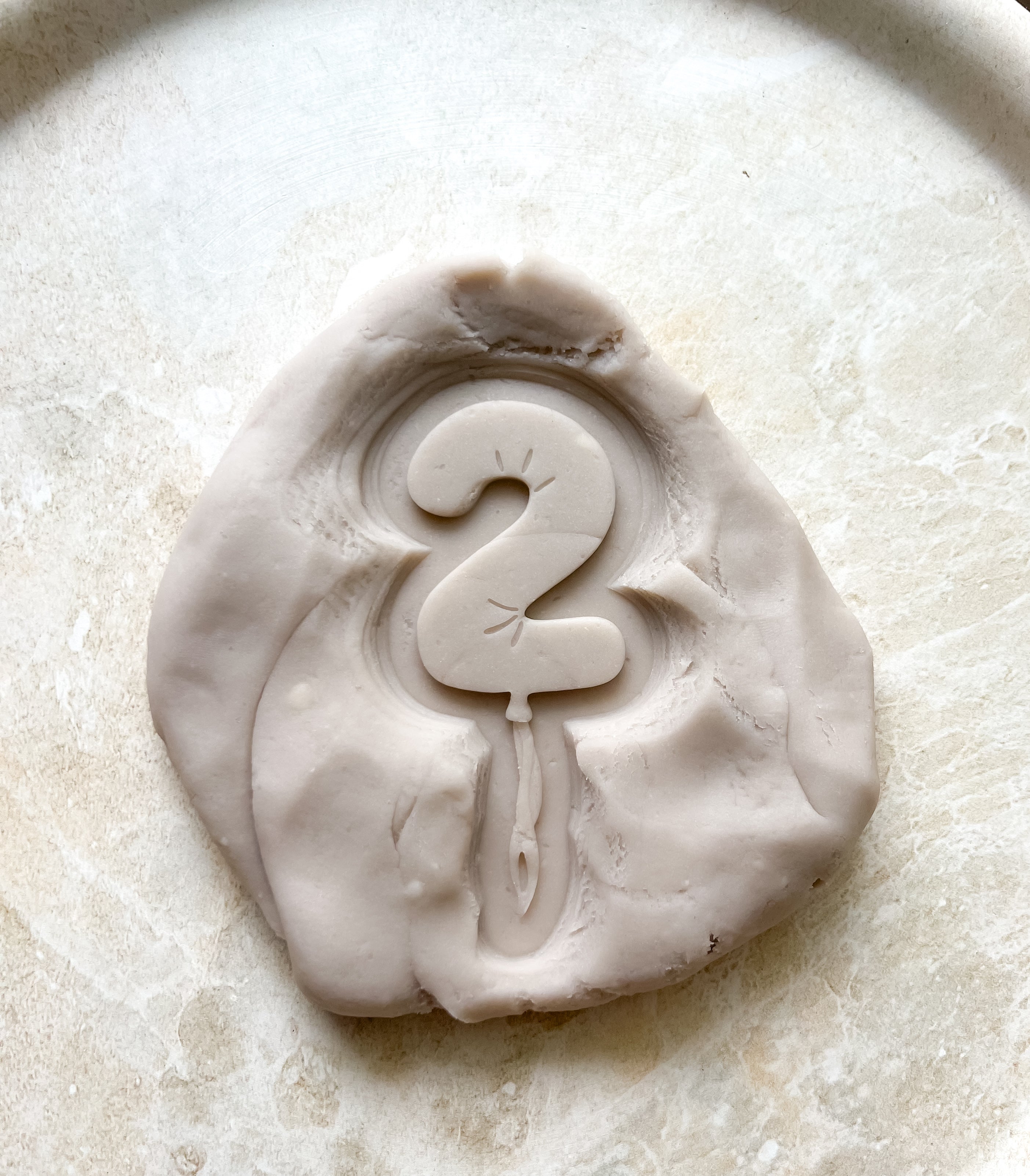 Number 2 balloon debosser and cutter