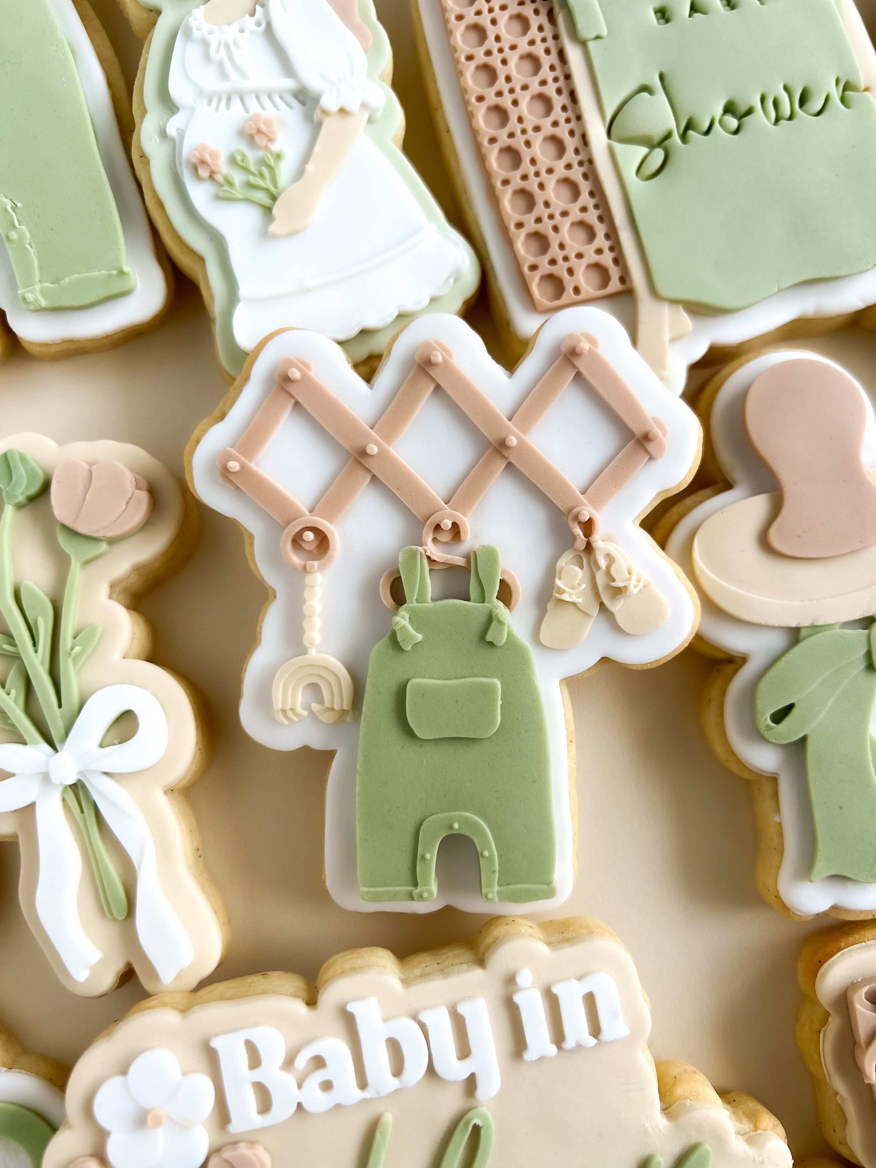 Timber frame with baby items debosser and cutter