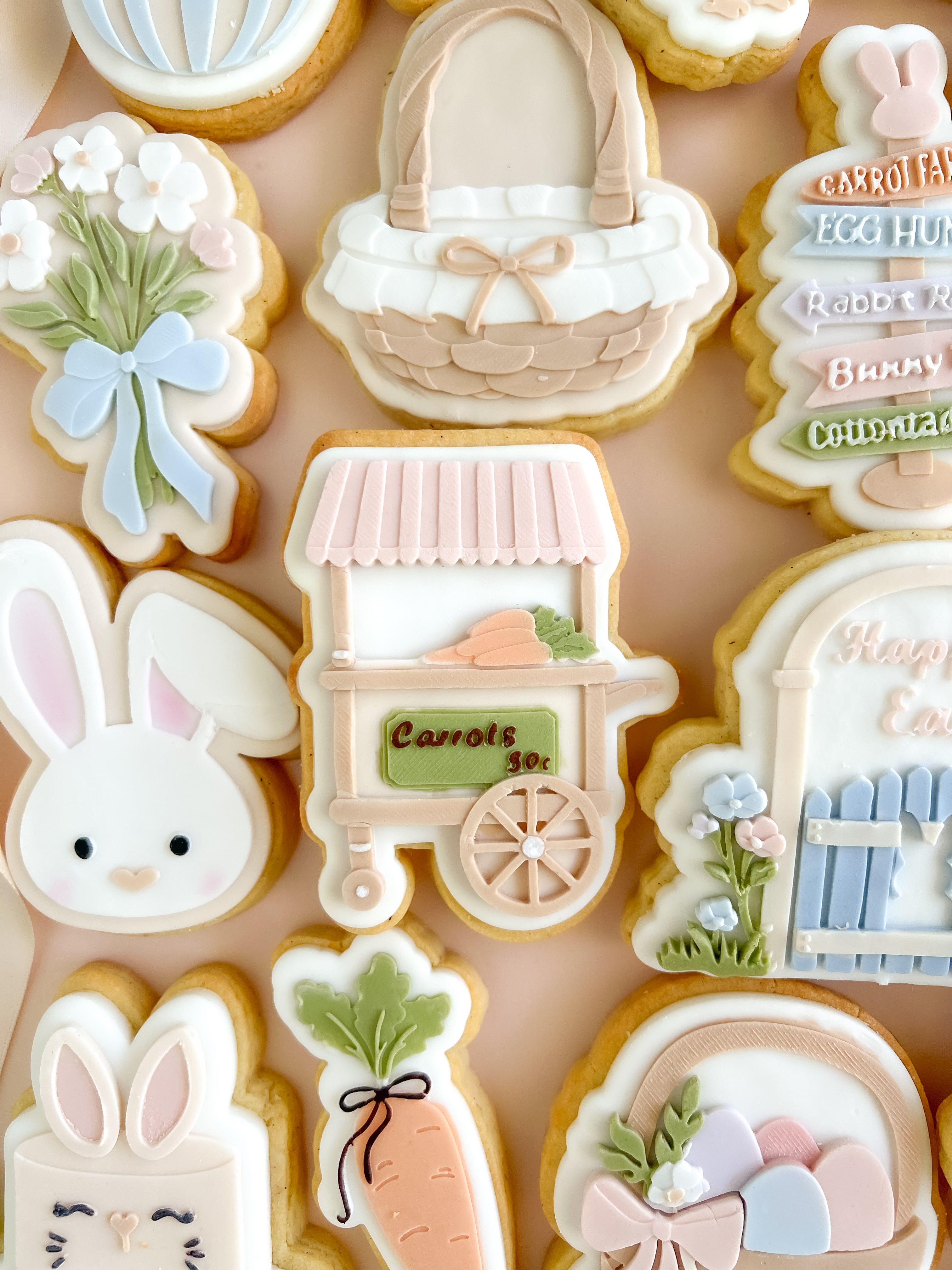Carrot cart debosser and cutter
