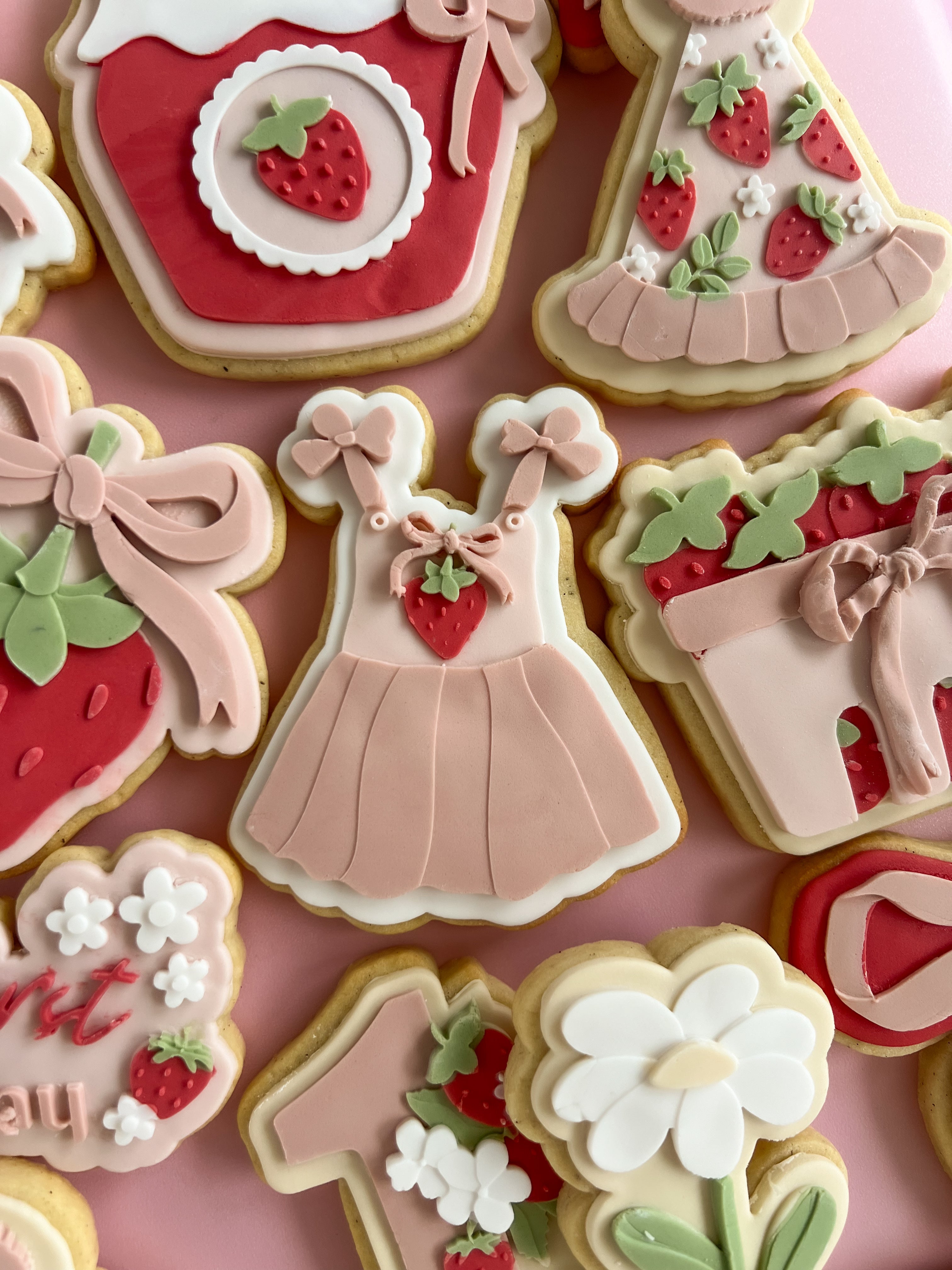 Strawberry dress debosser and cutter