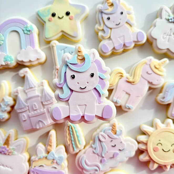 Sitting unicorn debosser and cutter